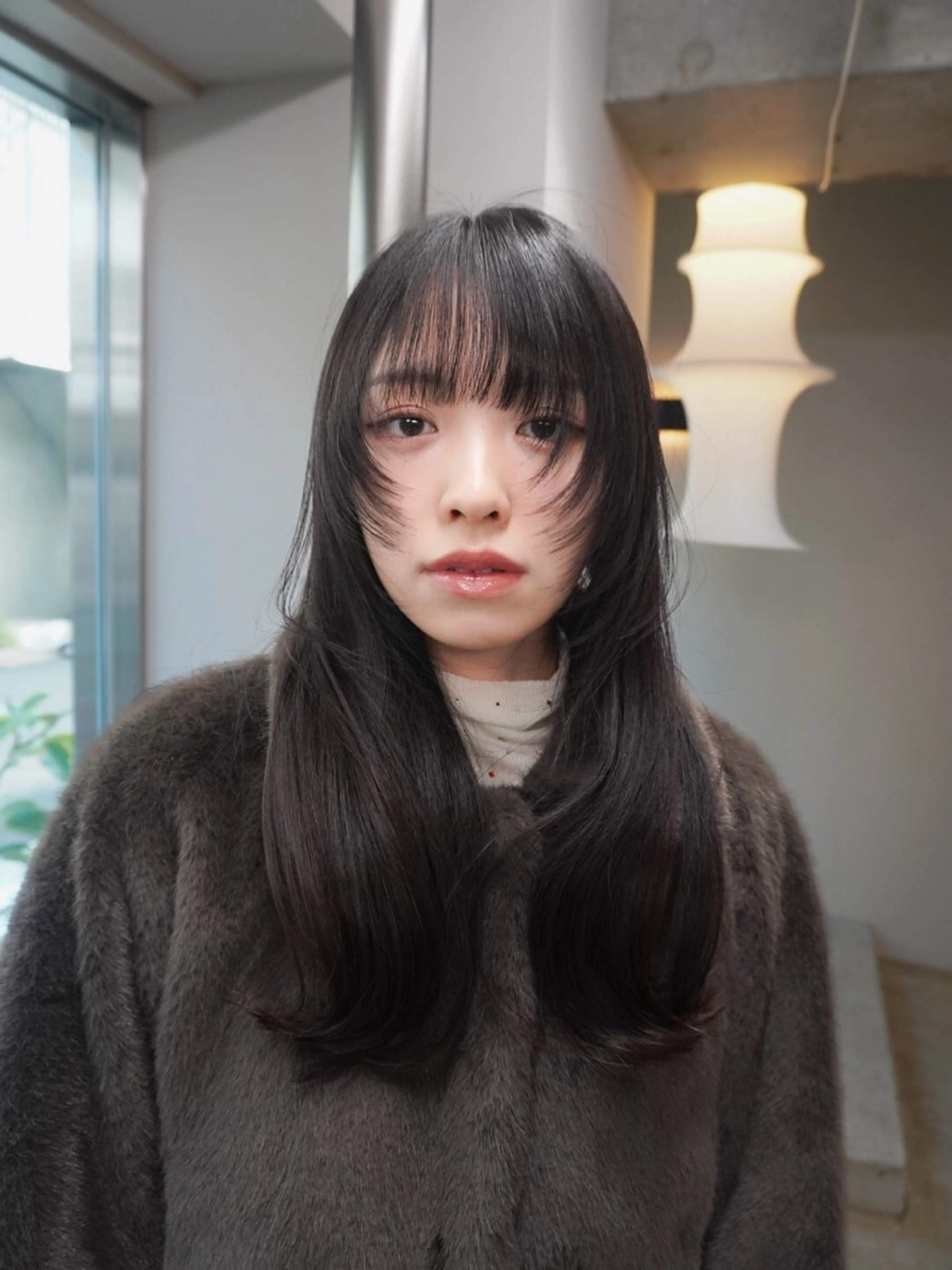 セミロング 髪質改善 レイヤーカット alu/心斎橋大阪 ボブ/ブリーチなしのヘアスタイル