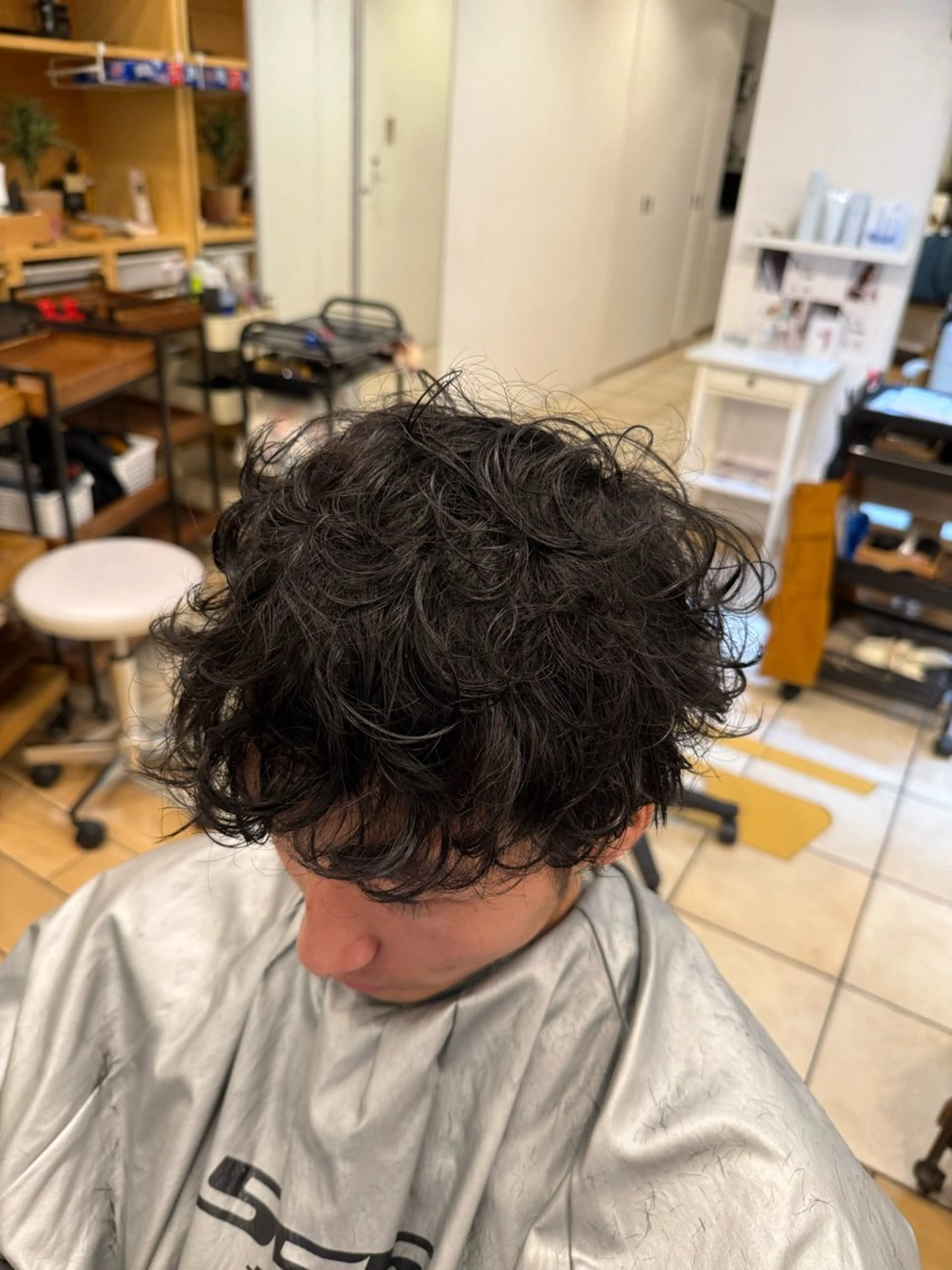 パーマ メンズ 中野 亮のヘアスタイル
