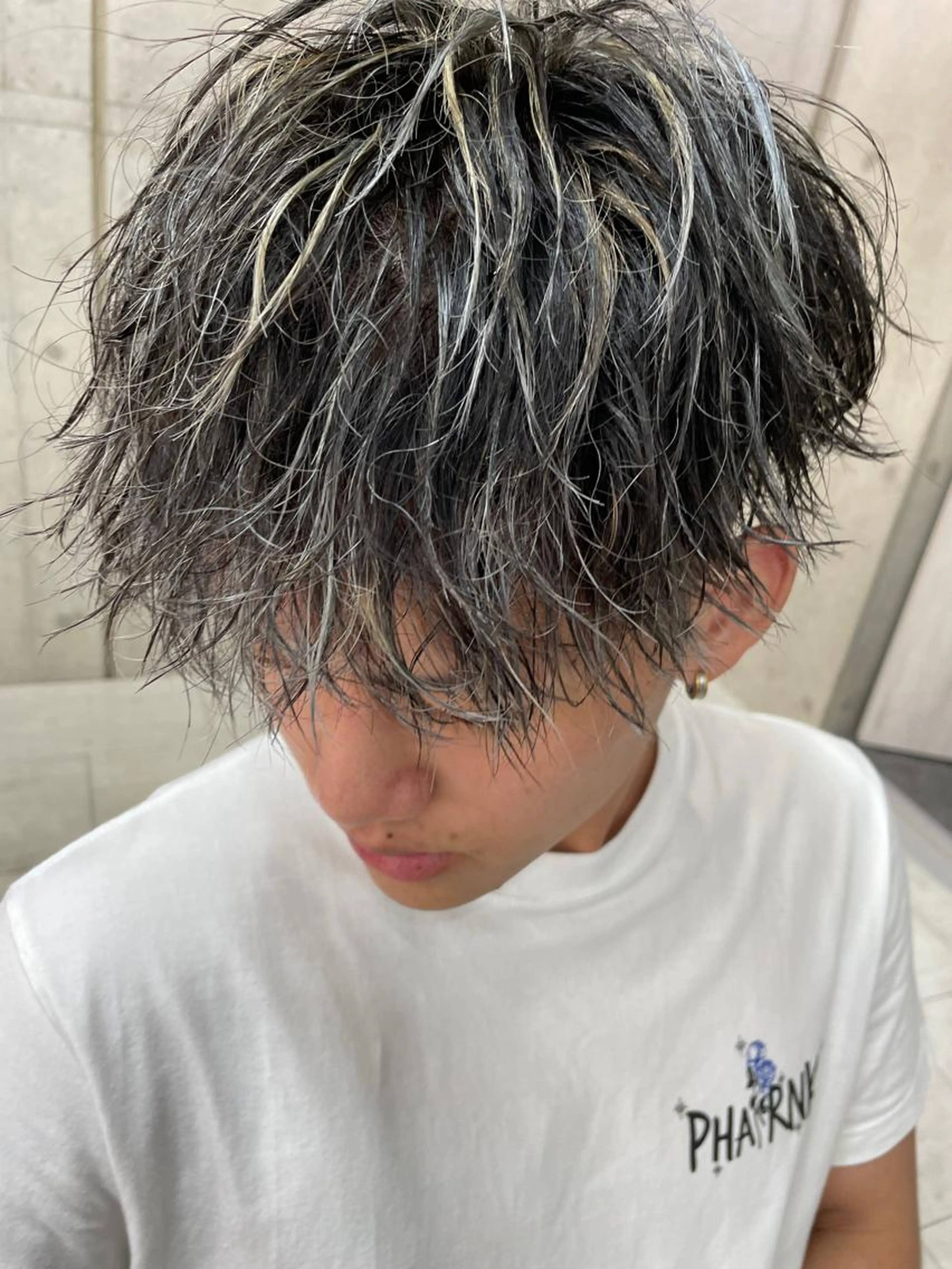 SNS話題‼️メッシュ💈+カット✂️＋眉毛カット✂️の写真