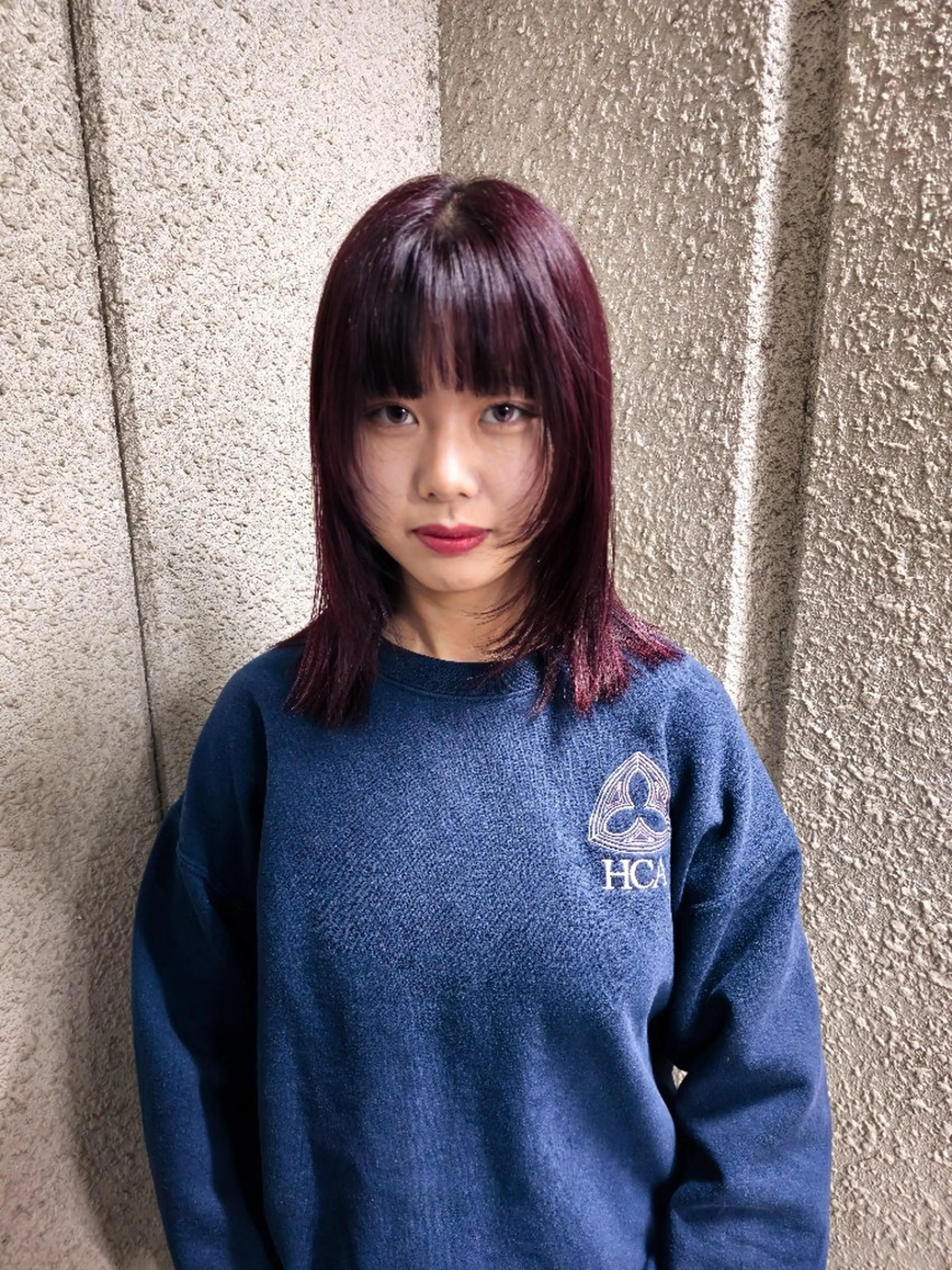 カラー セミロング ヘアカラー トリートメント OMA カタギシのヘアスタイル