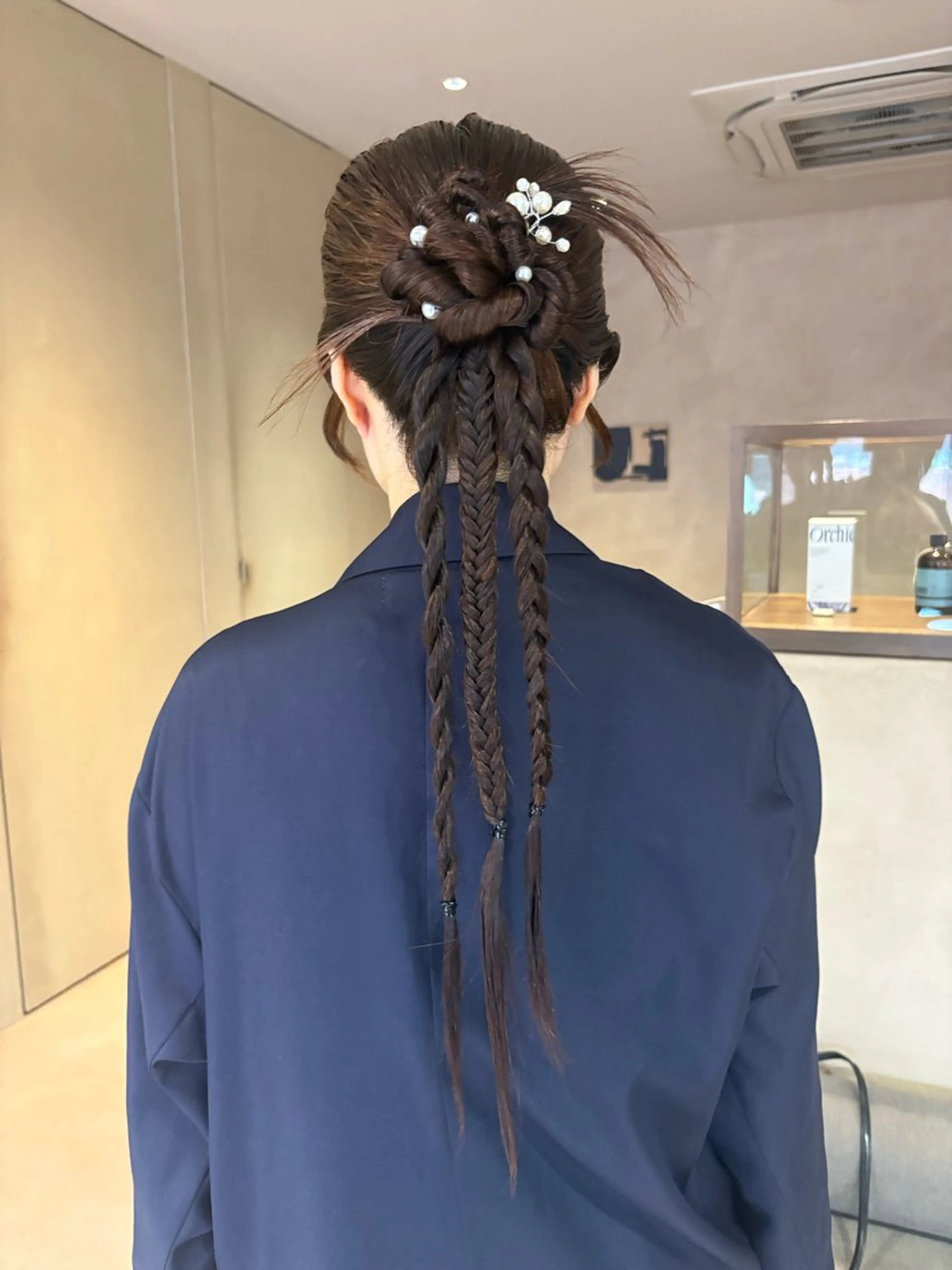 ヘアアレンジ ヘアセット ボブ/ヘアセット 結婚式卒業式アレンジのヘアスタイル