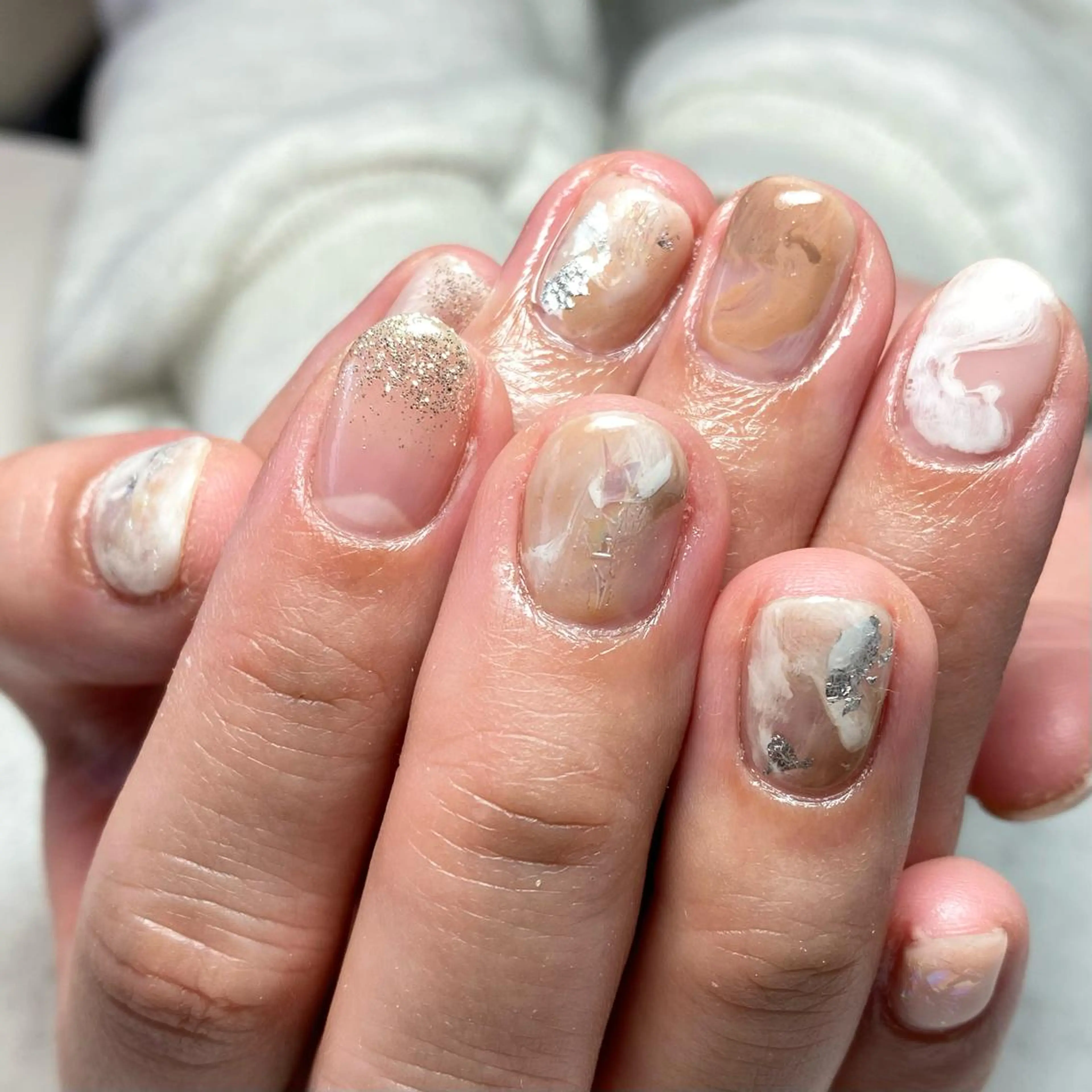 ネイル ニュアンスネイル ネイルサロン Lafuのネイルデザイン