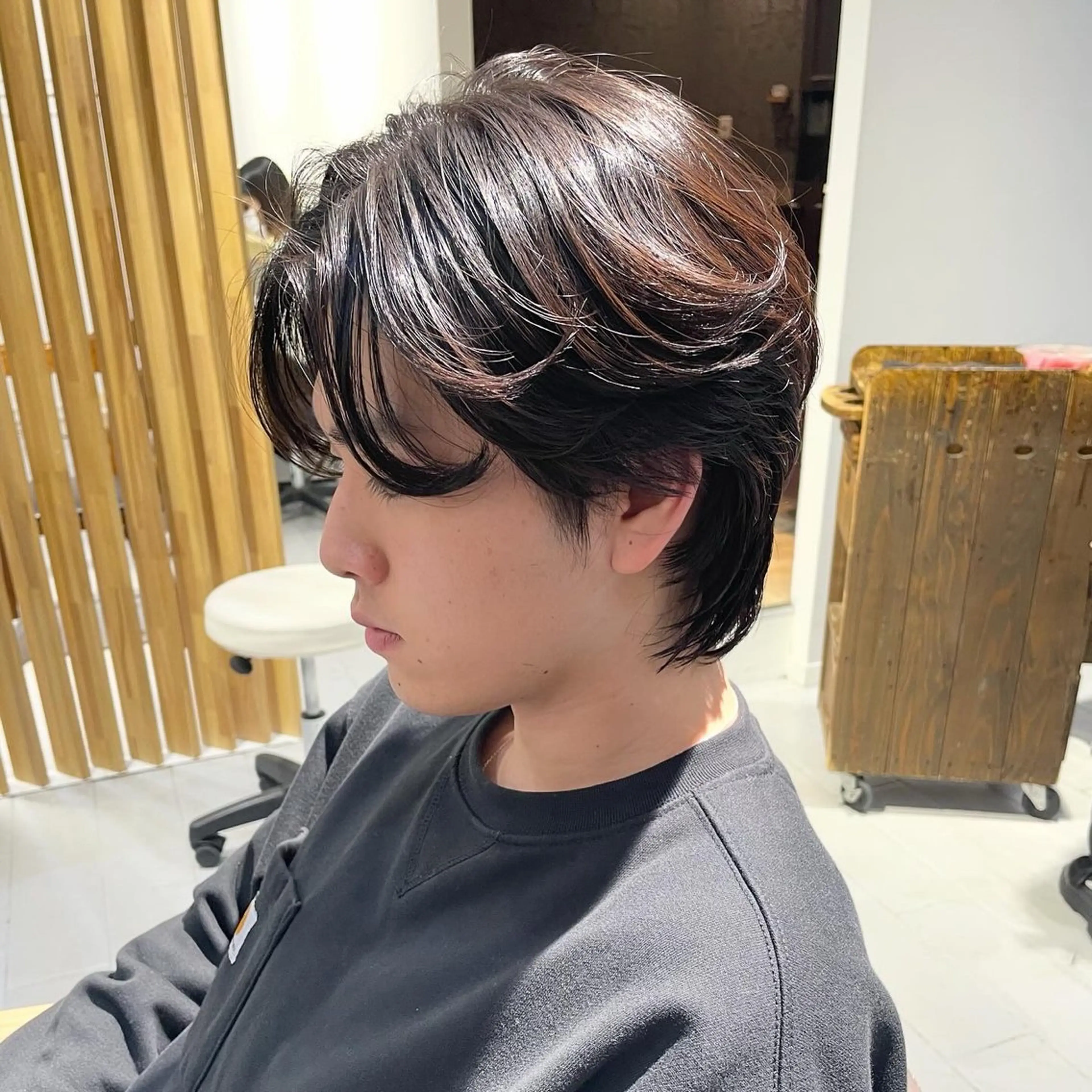 ミディアム メンズ clan .のヘアスタイル