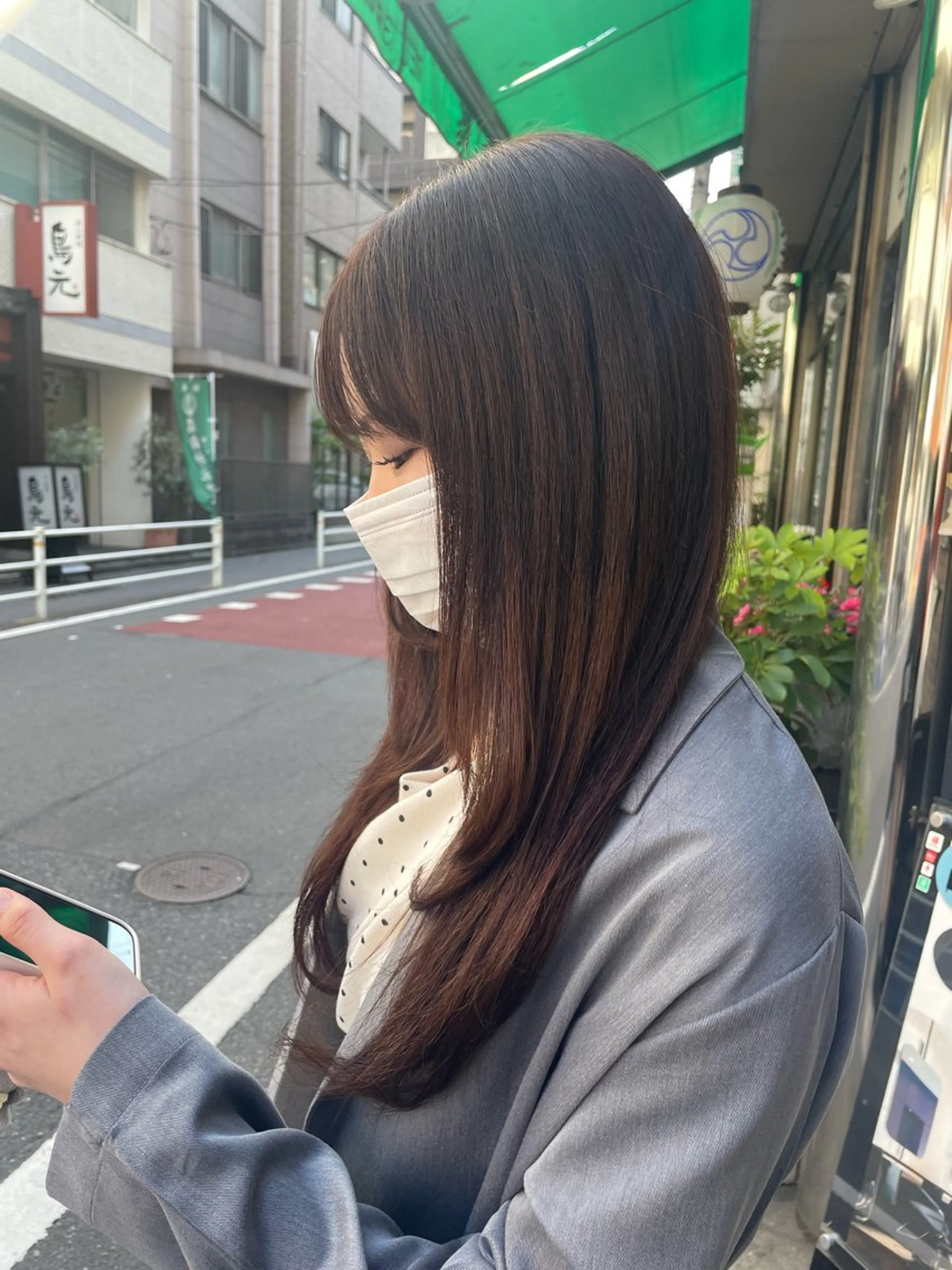 ロング カラー ヘアカラー 𝐘𝐔𝐑𝐈𝐀 |人形町店🩶のヘアスタイル