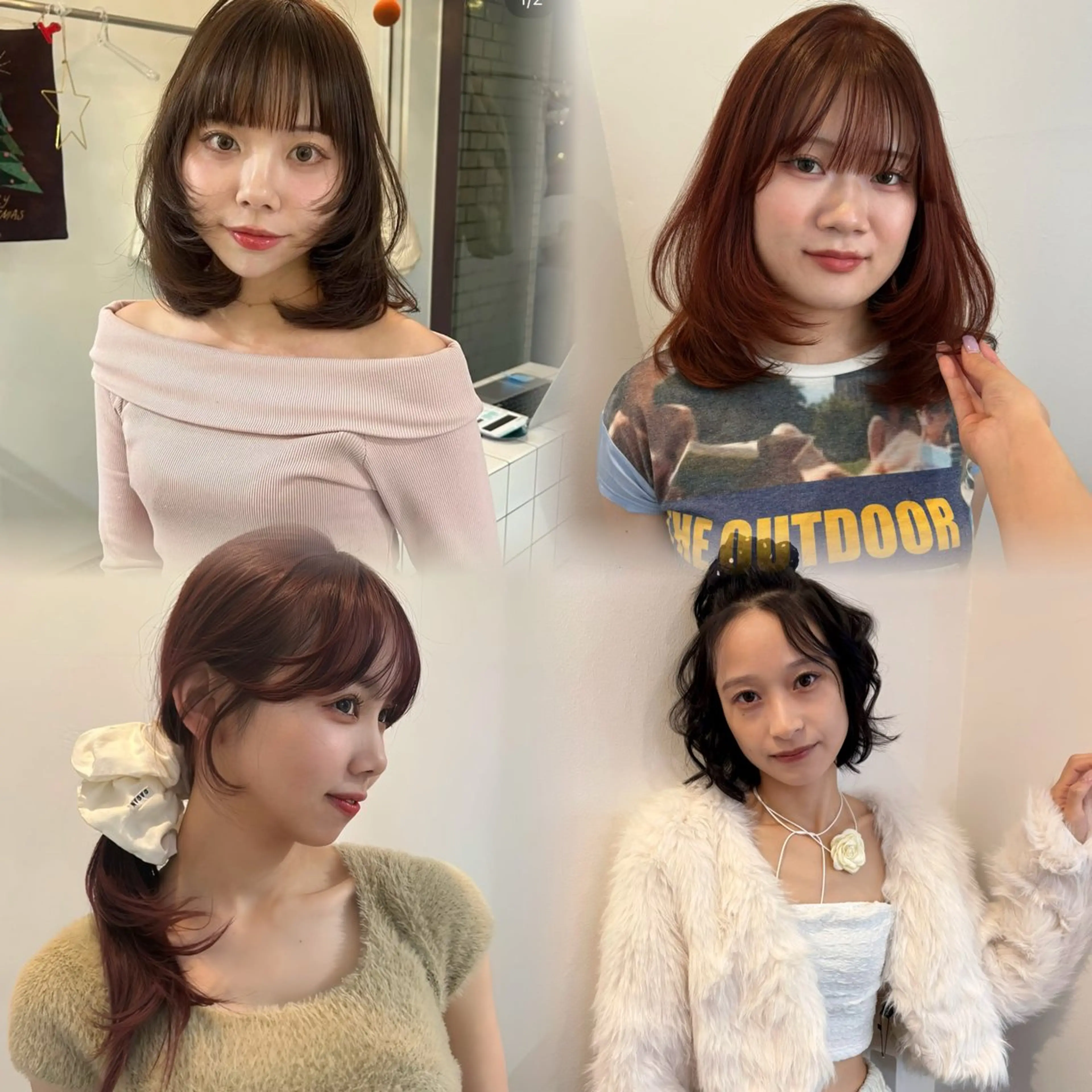 カラー ベージュカラー ブラウンカラー 透明感カラー オレンジ オレンジブラウン カット ヘアカラー トリートメント kanami/ 中崎町美容室のヘアスタイル