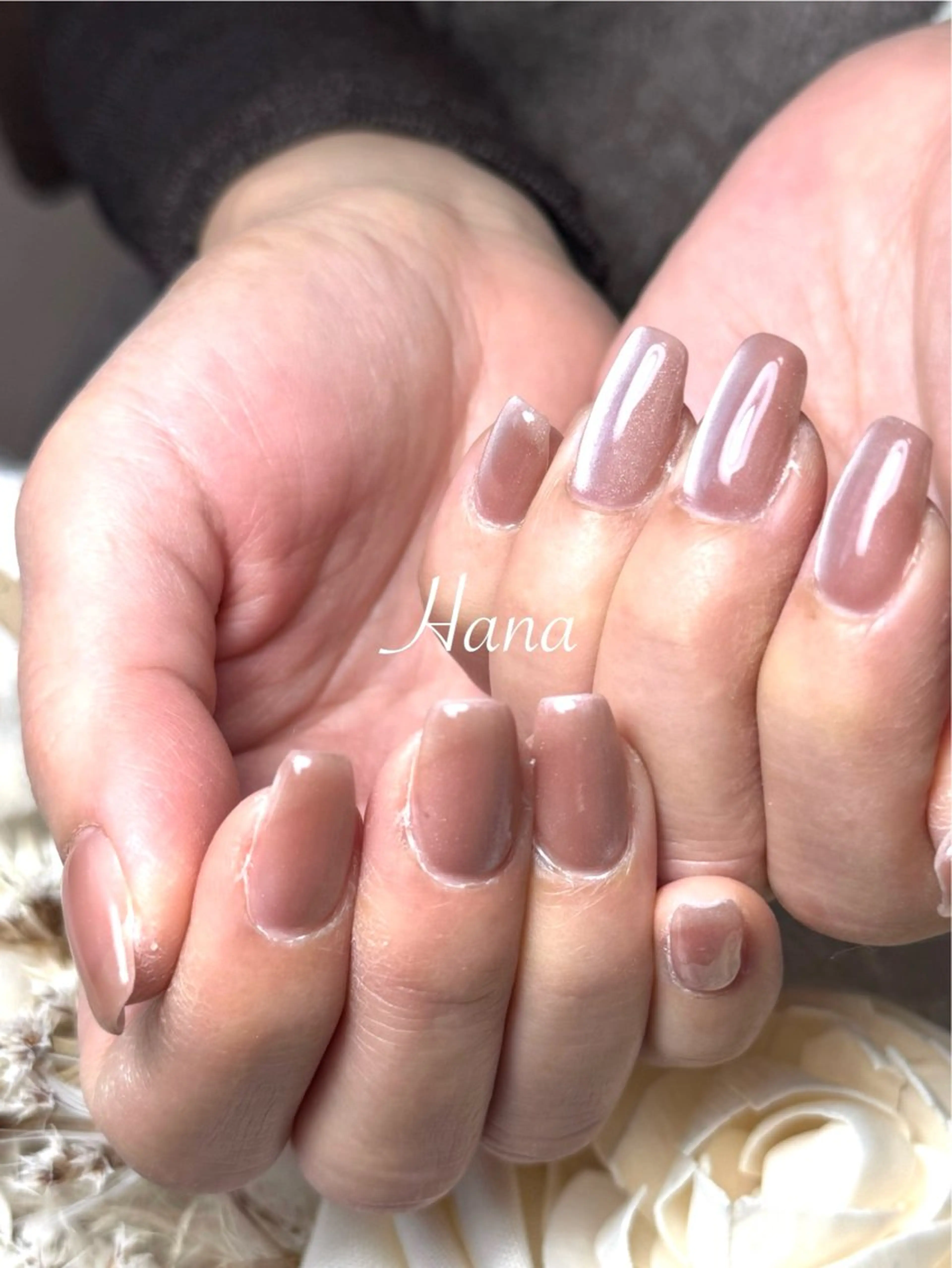 ネイル ロングネイル マグネットネイル ハンドネイル Hana_ Rieのネイルデザイン