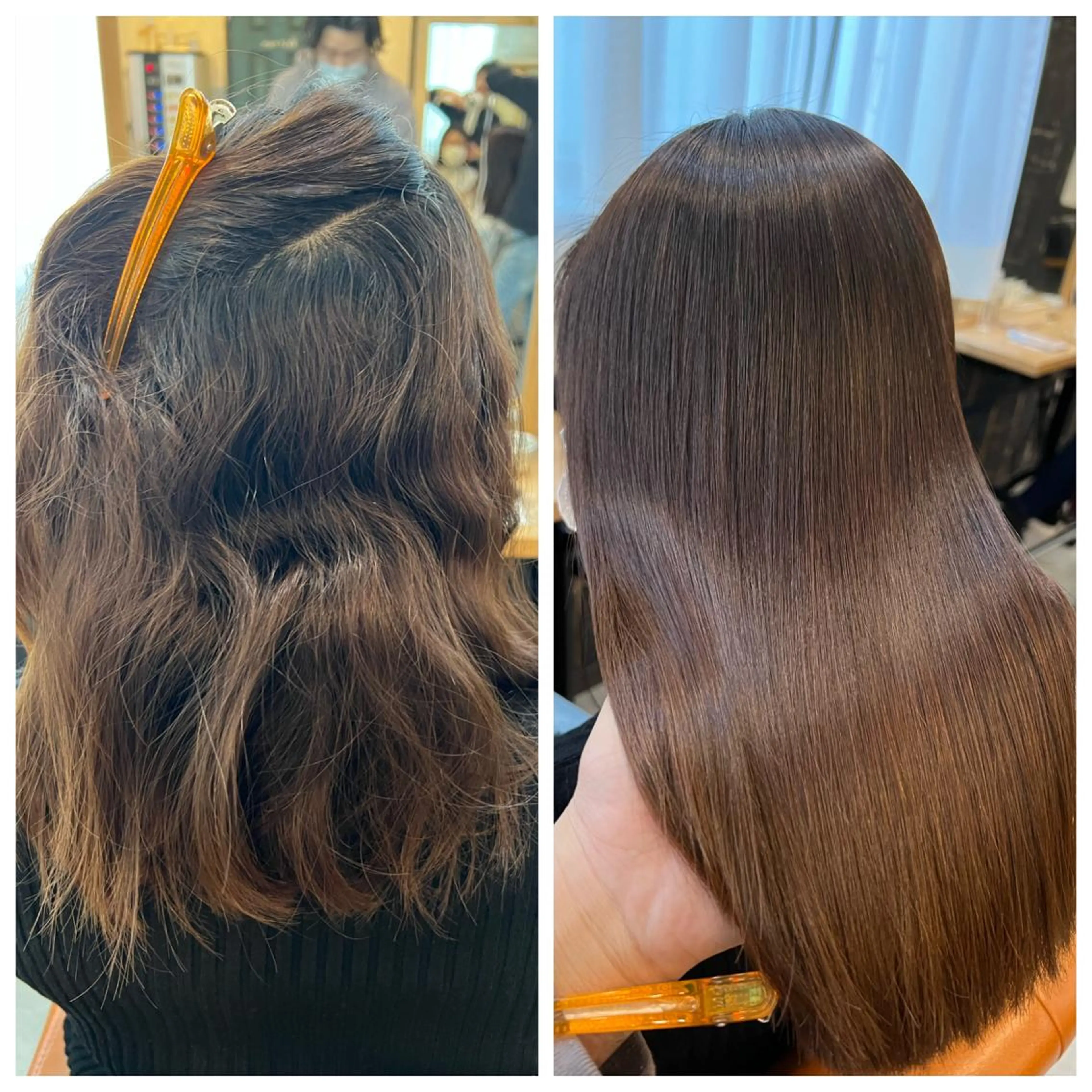 セミロング カット 縮毛矯正 トリートメント 綺麗な髪質にしたい方 限定🌈清水　祥のヘアスタイル