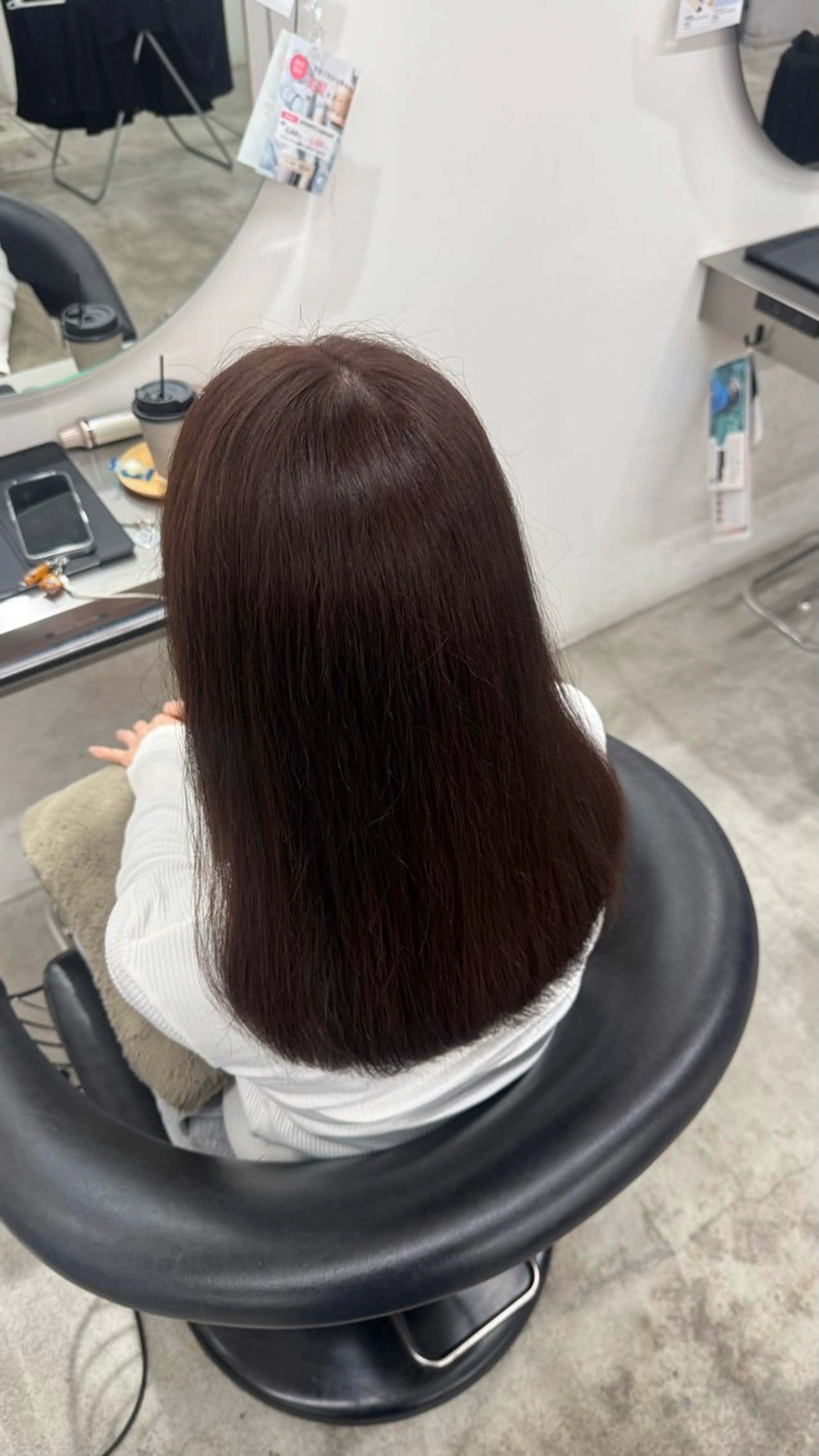 セミロング カラー ヘアカラー Yoshioka Sakiのヘアスタイル