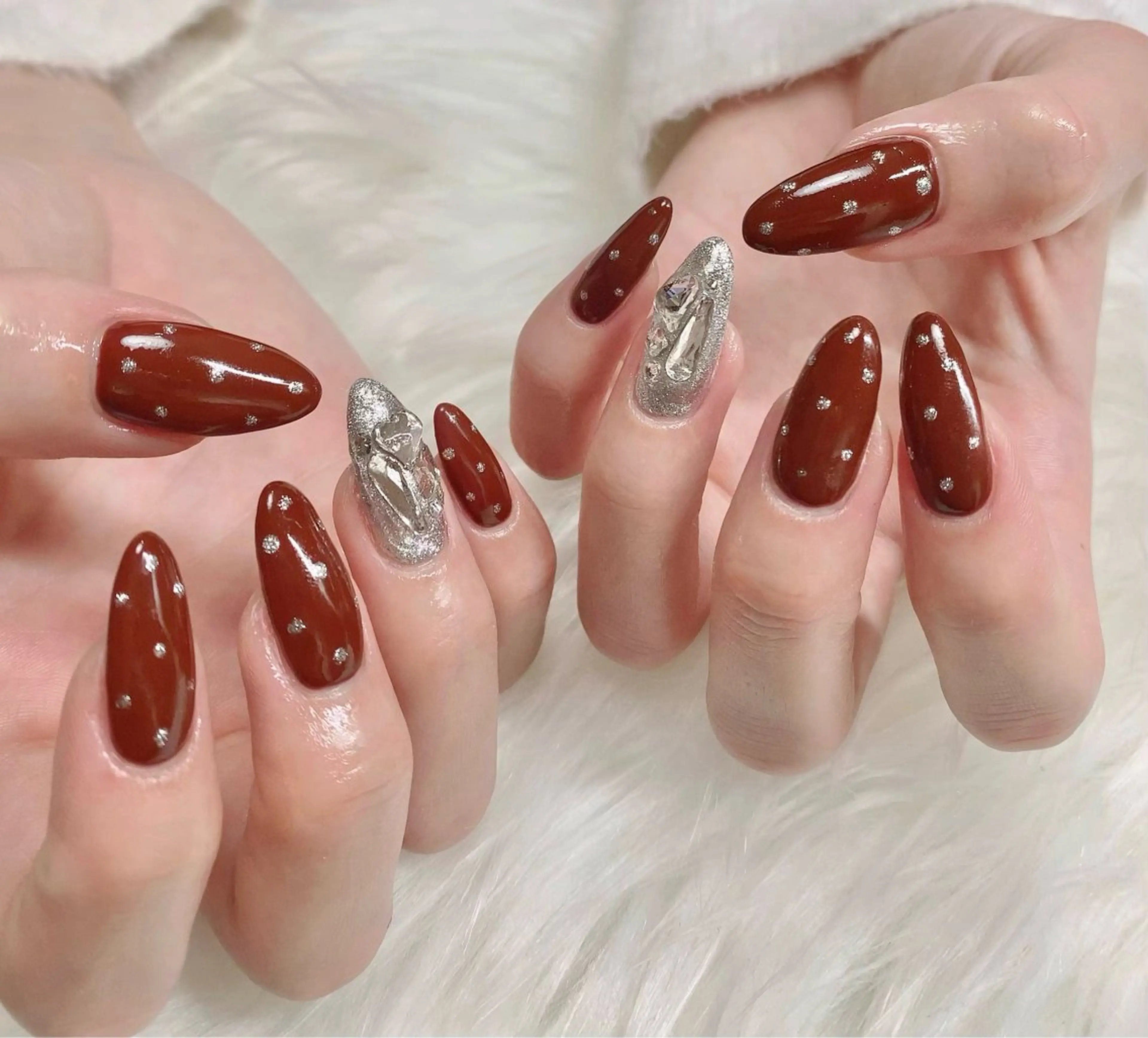 ロング ハンドネイル cattleya nailのネイルデザイン