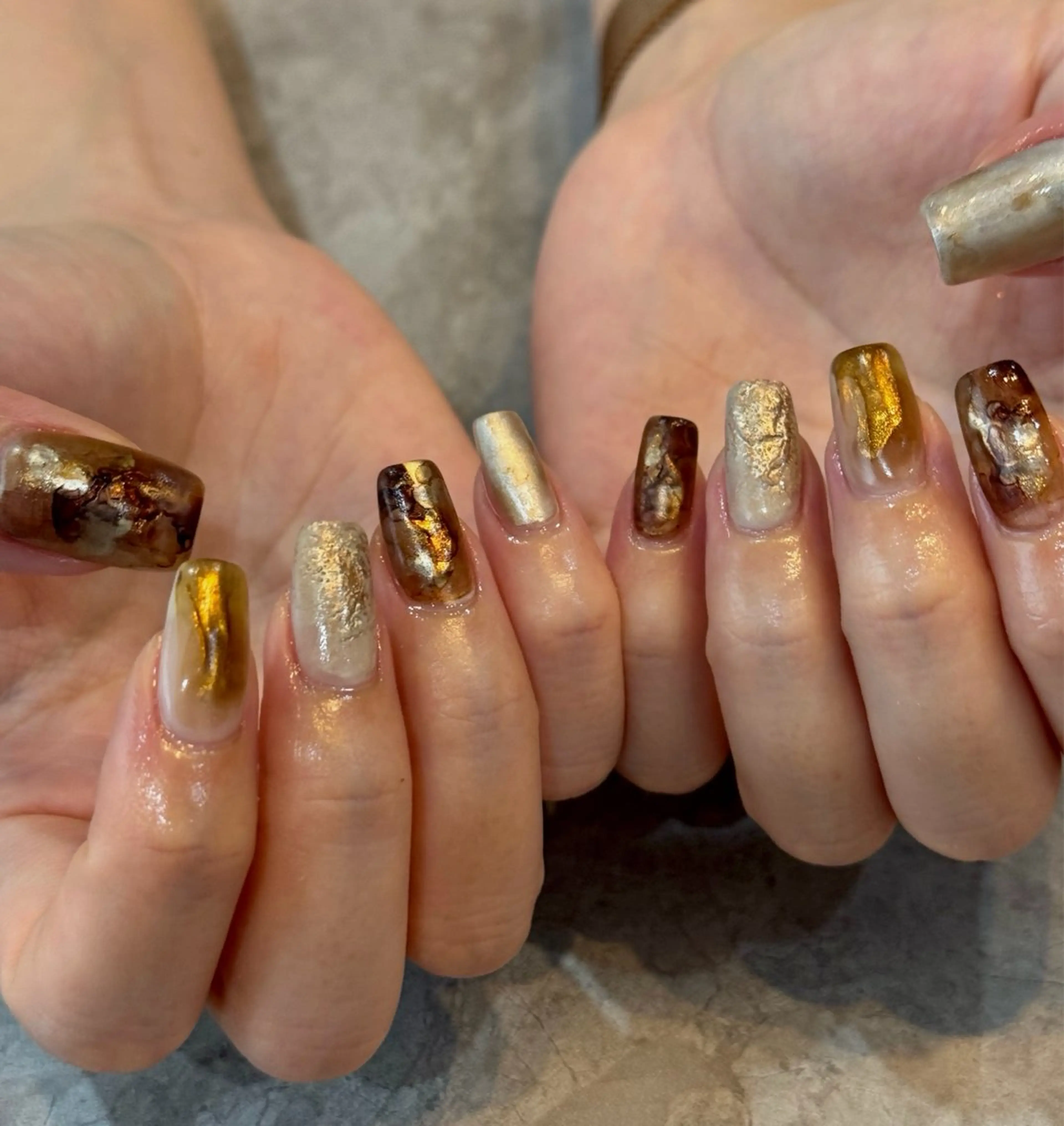 ネイル ニュアンスネイル ハンドネイル Blé nailのネイルデザイン