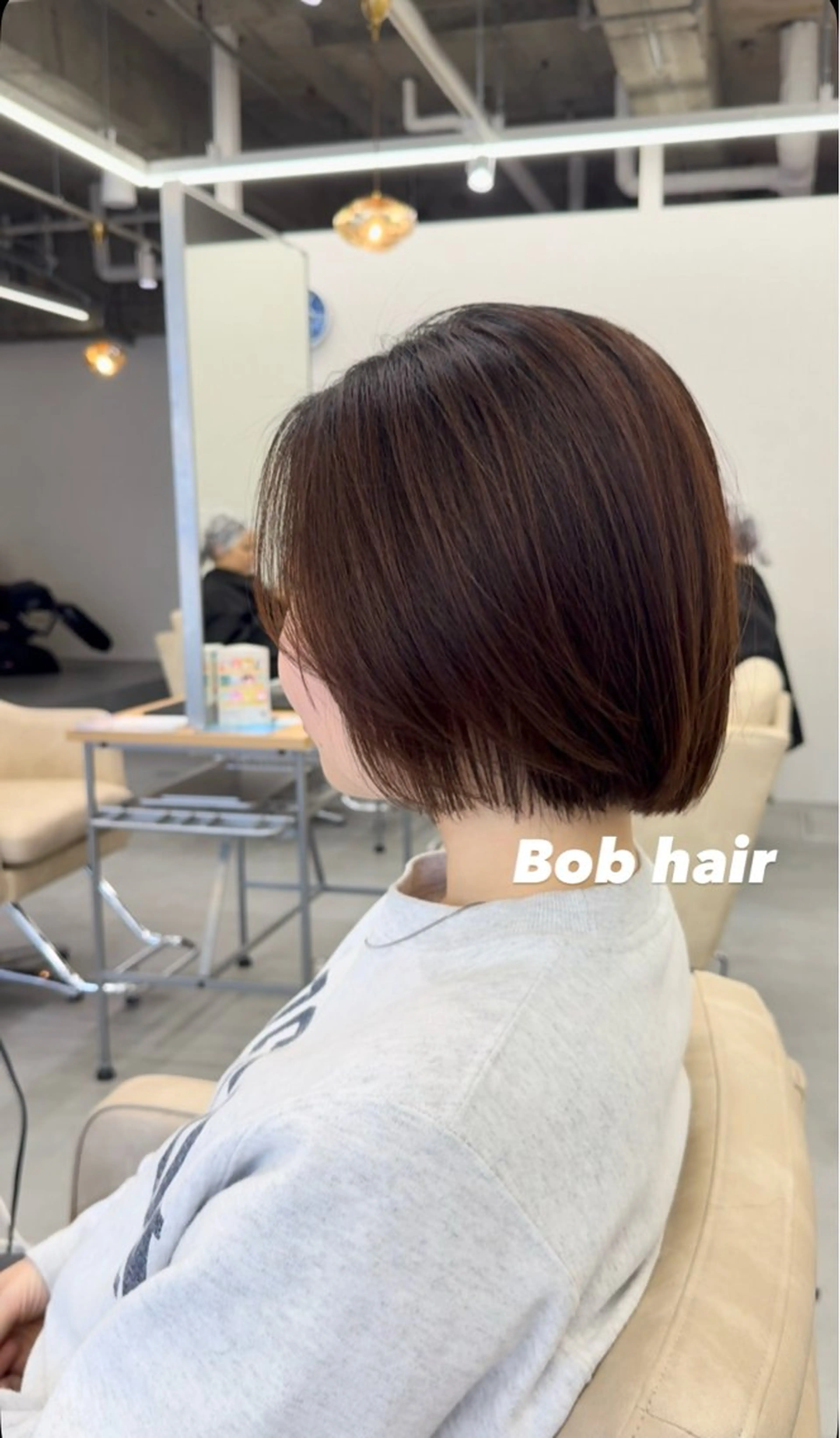 ミディアム ボブレイヤー ボブ レイヤーカット 浅見 茉美のヘアスタイル