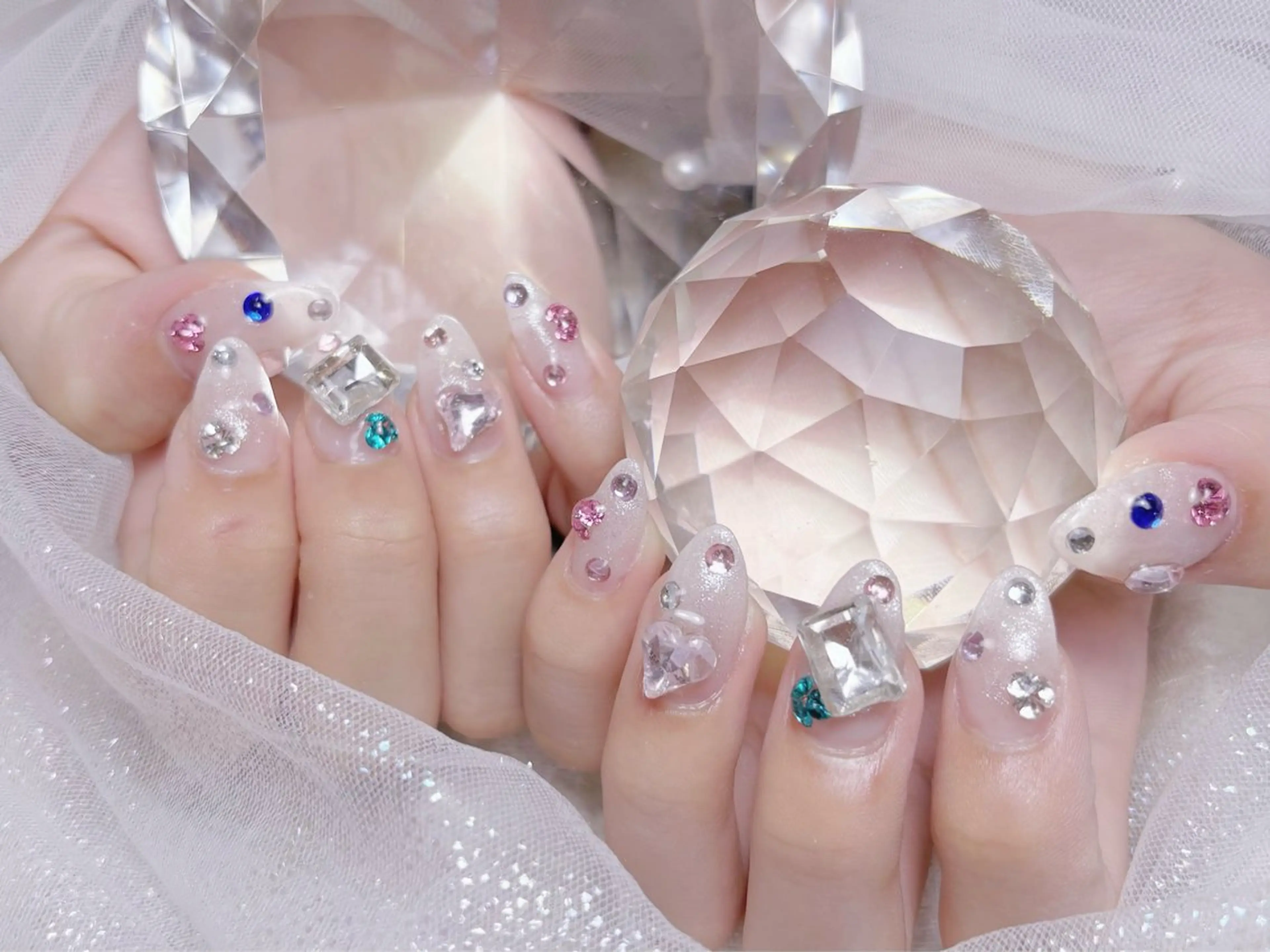 ネイル キラキラネイル Monart♡ あいりのネイルデザイン