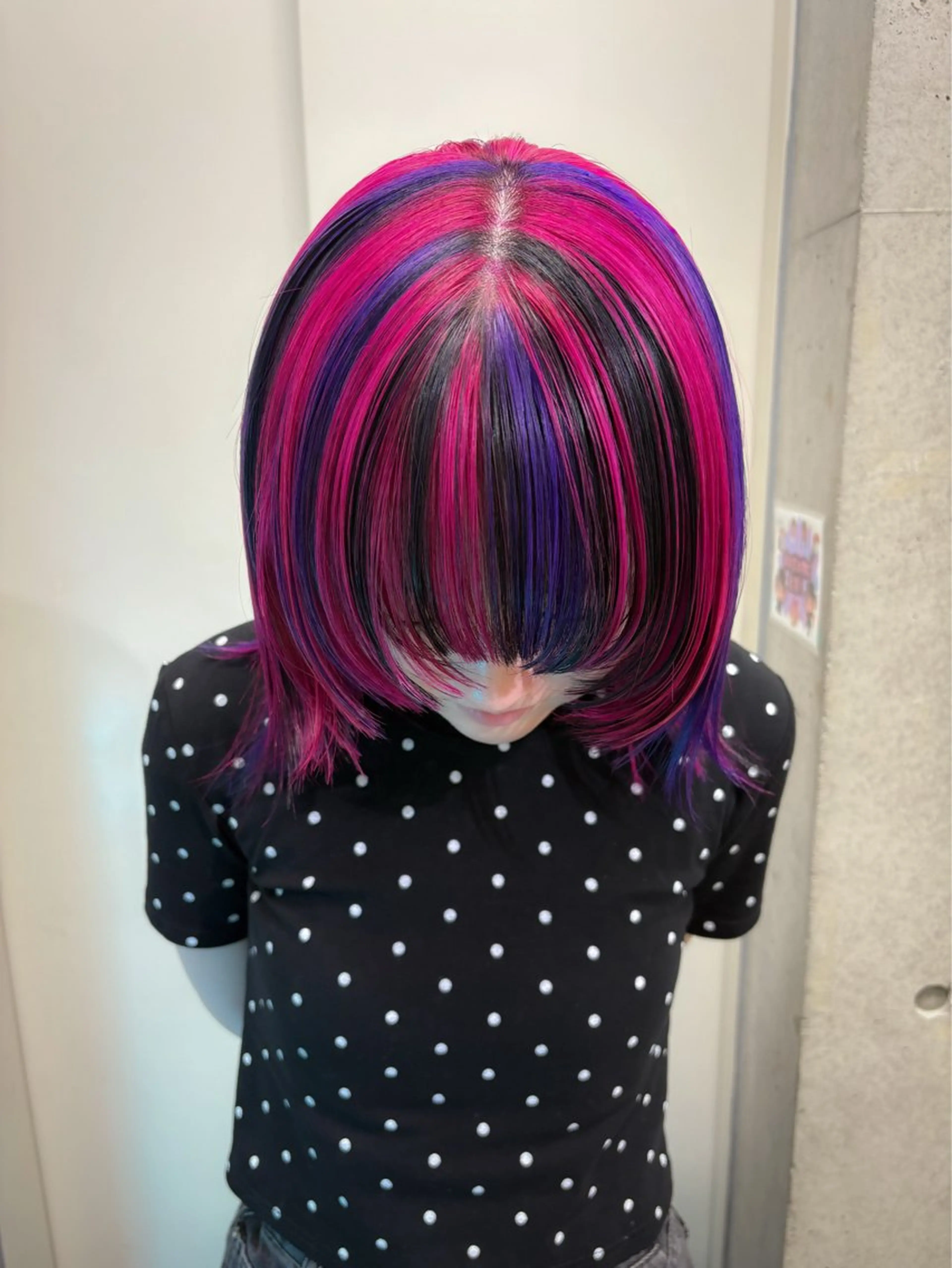 ミディアム ヘアカラー ハイトーン/ブリーチ /ウルフ⛓️MAKIのヘアスタイル