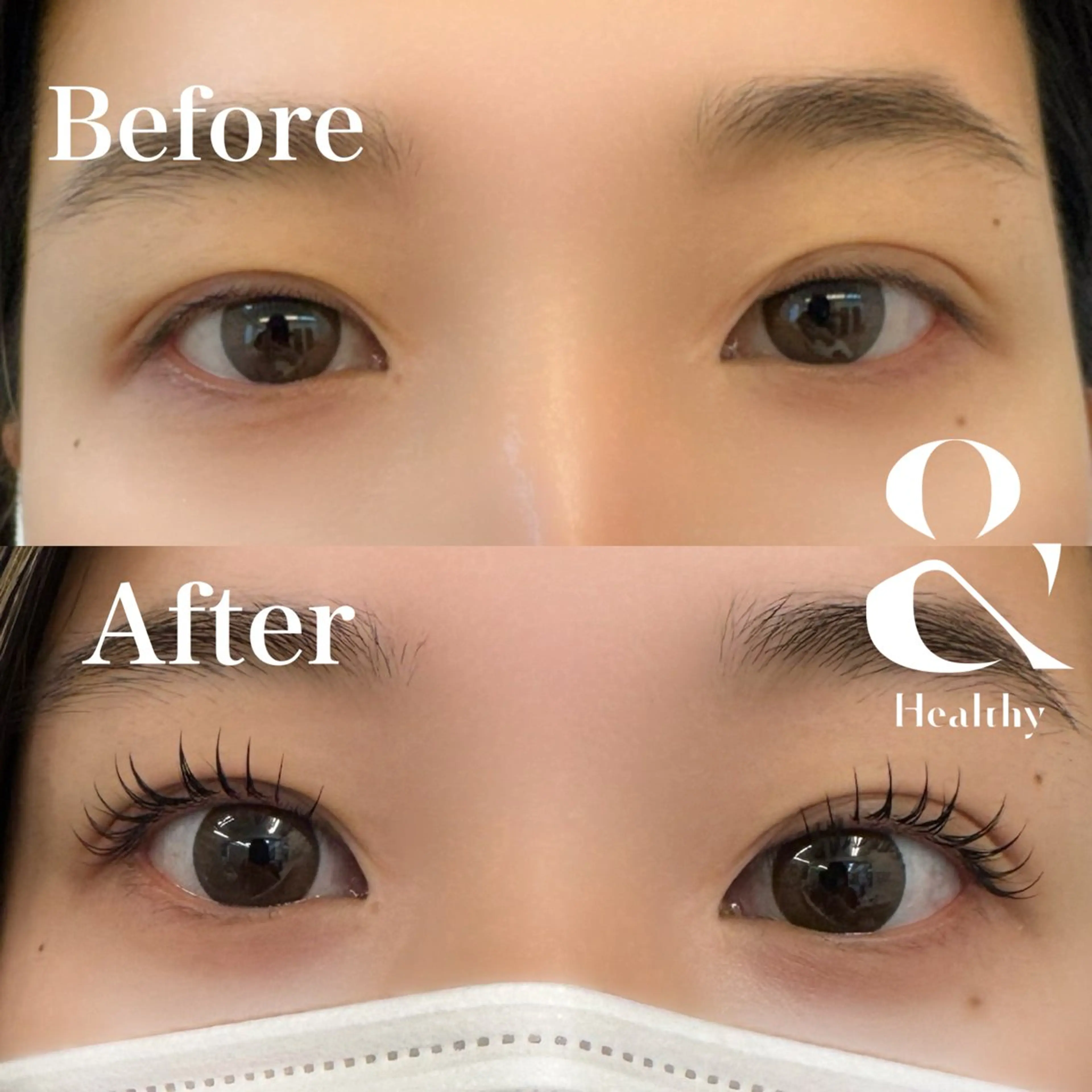 【下がりまつ毛解消！】エクステ80本✖️まつげパーマ(アンドヘルシー)¥10400の写真