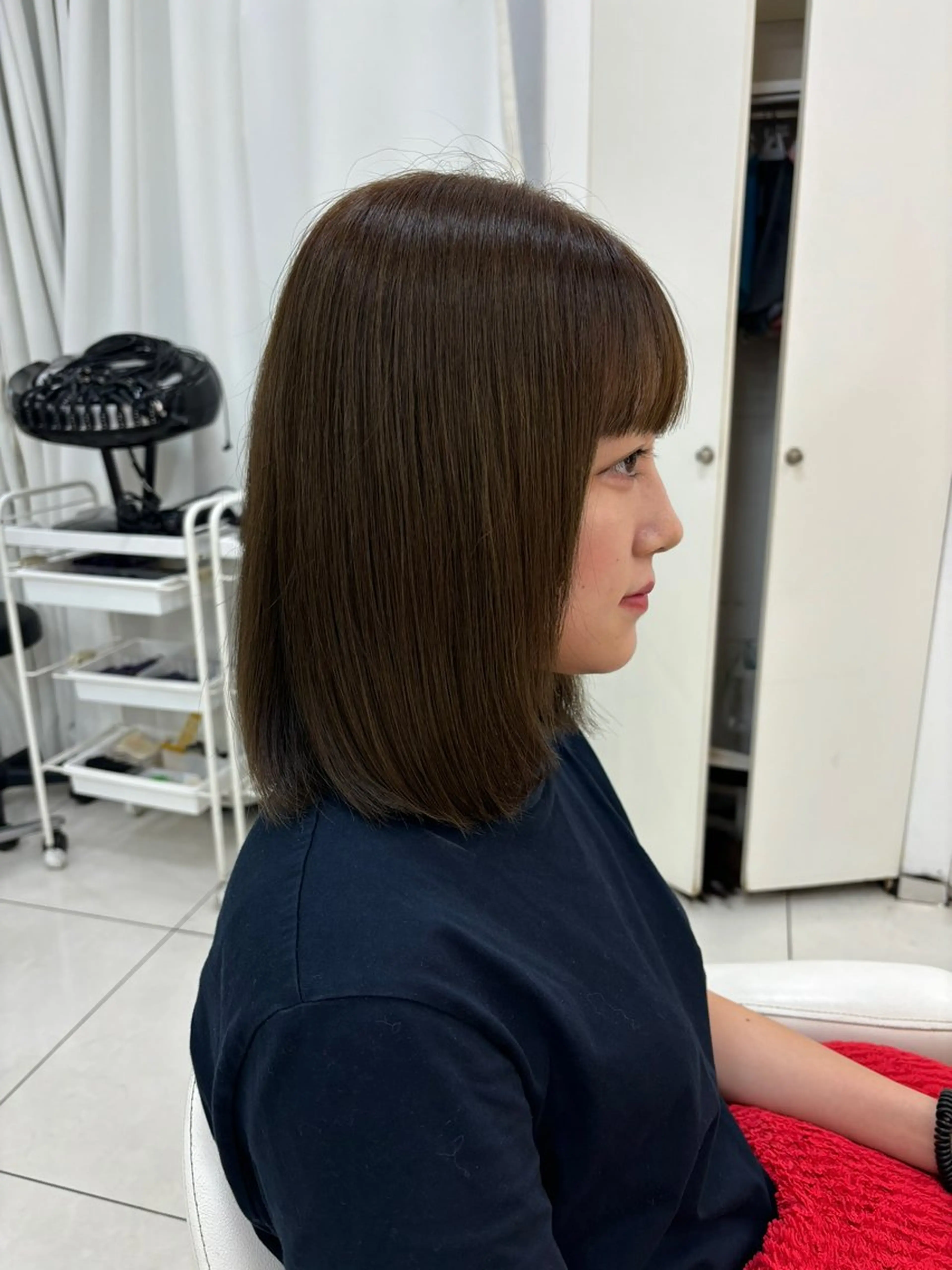 ミディアム カラー カット ヘアカラー 🫧髪質改善カラー ハセベ🫧のヘアスタイル