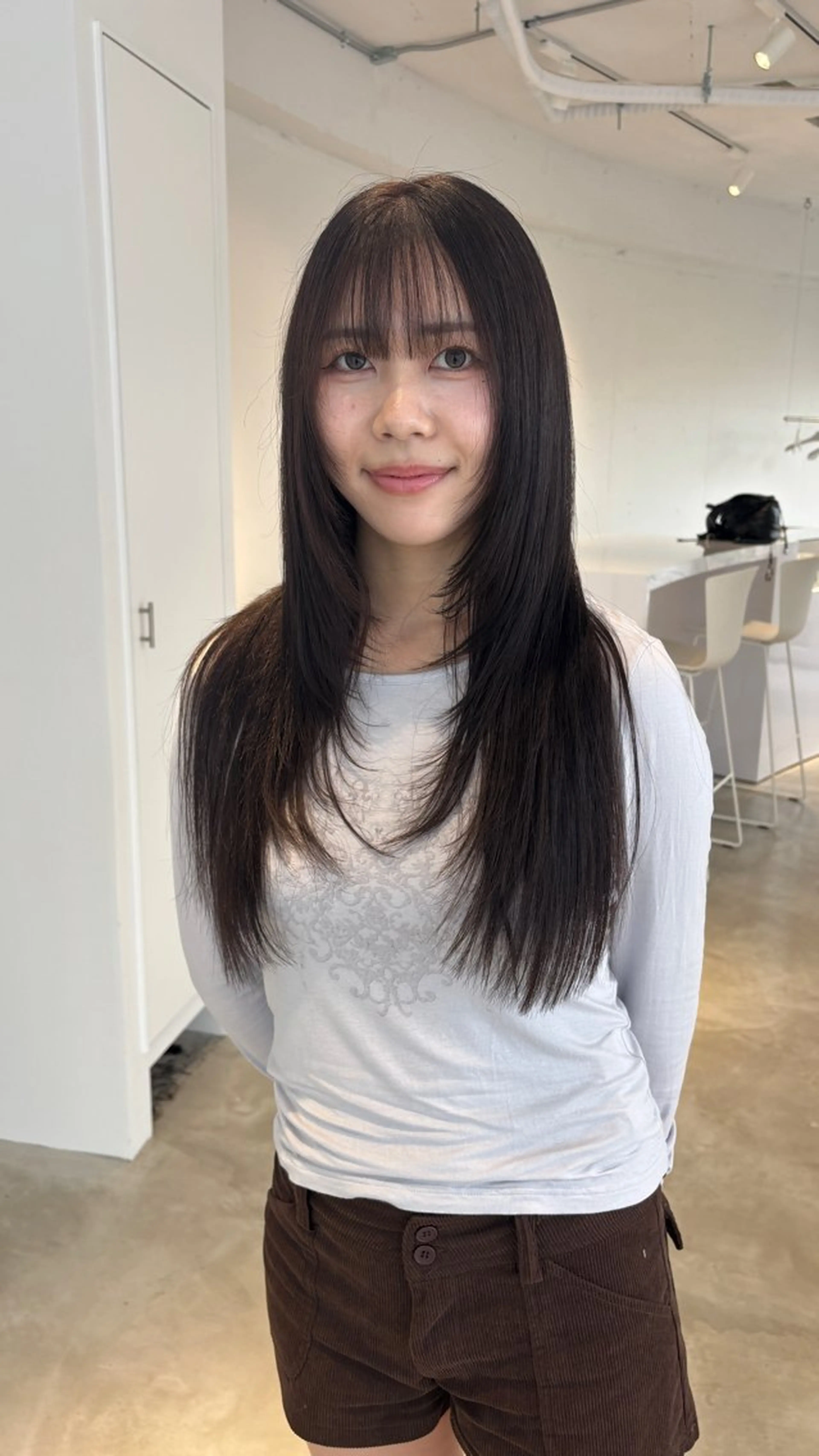 ロング カラー ロングレイヤー レイヤーカット ロング カット ヘアカラー トリートメント 薬院浄水通/ショート /メンズ/rukaのヘアスタイル