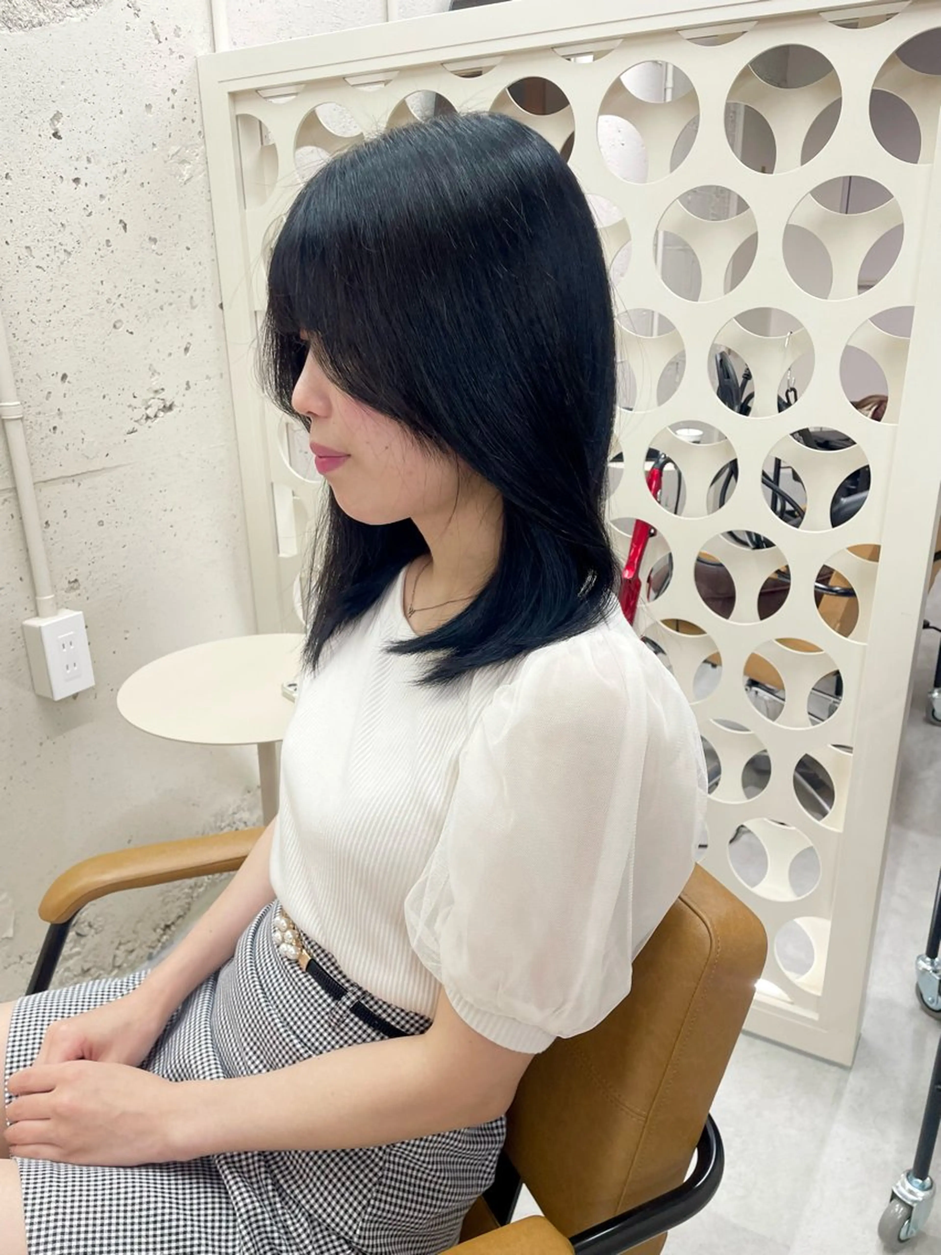 セミロング 緑区/艶髪 🦋柿下のヘアスタイル