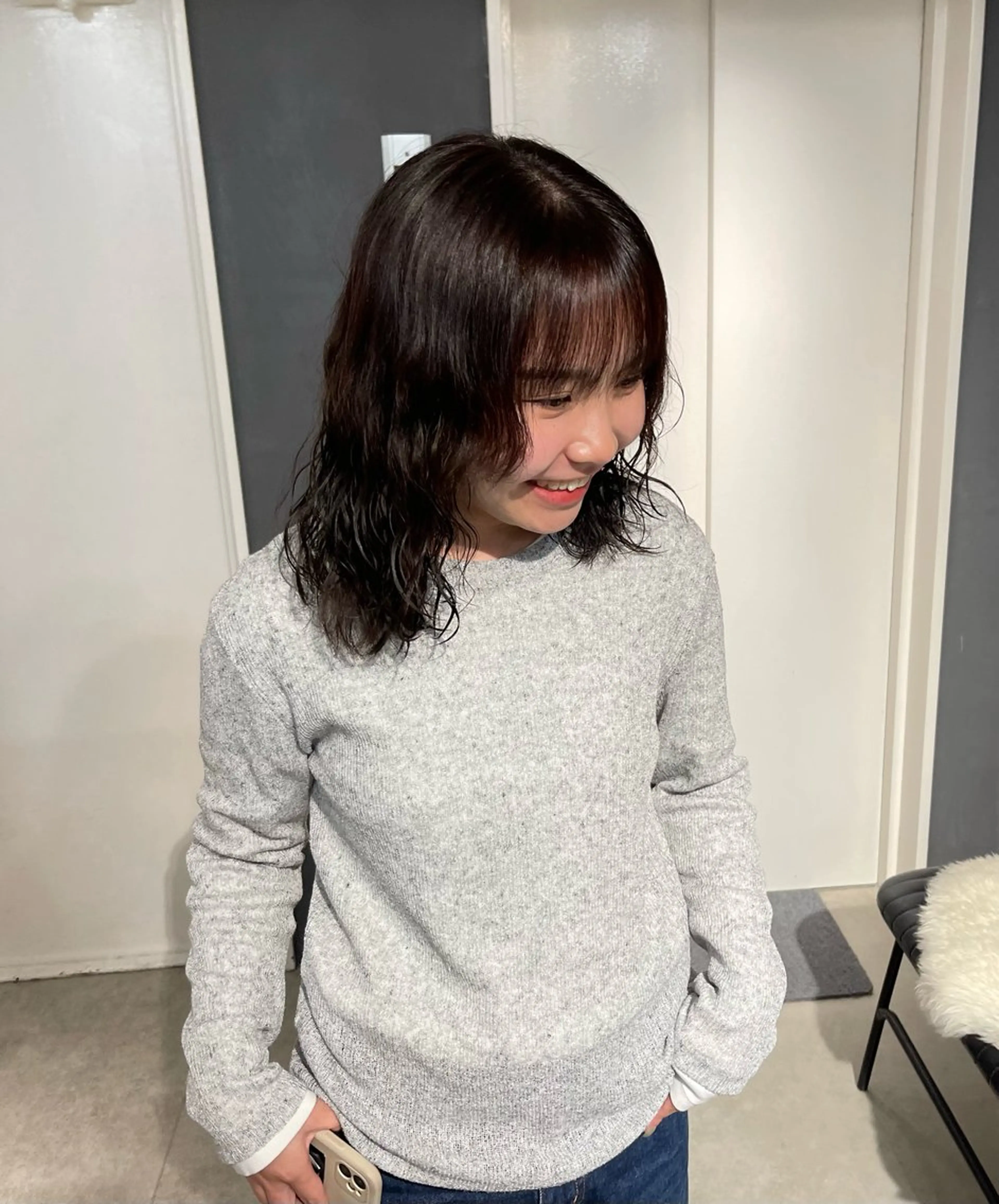 ミディアム カラー ブラウンカラー ダークブラウン ヘアカラー トリートメント 透明感カラー/レイヤ ー/艶髪/NENEのヘアスタイル