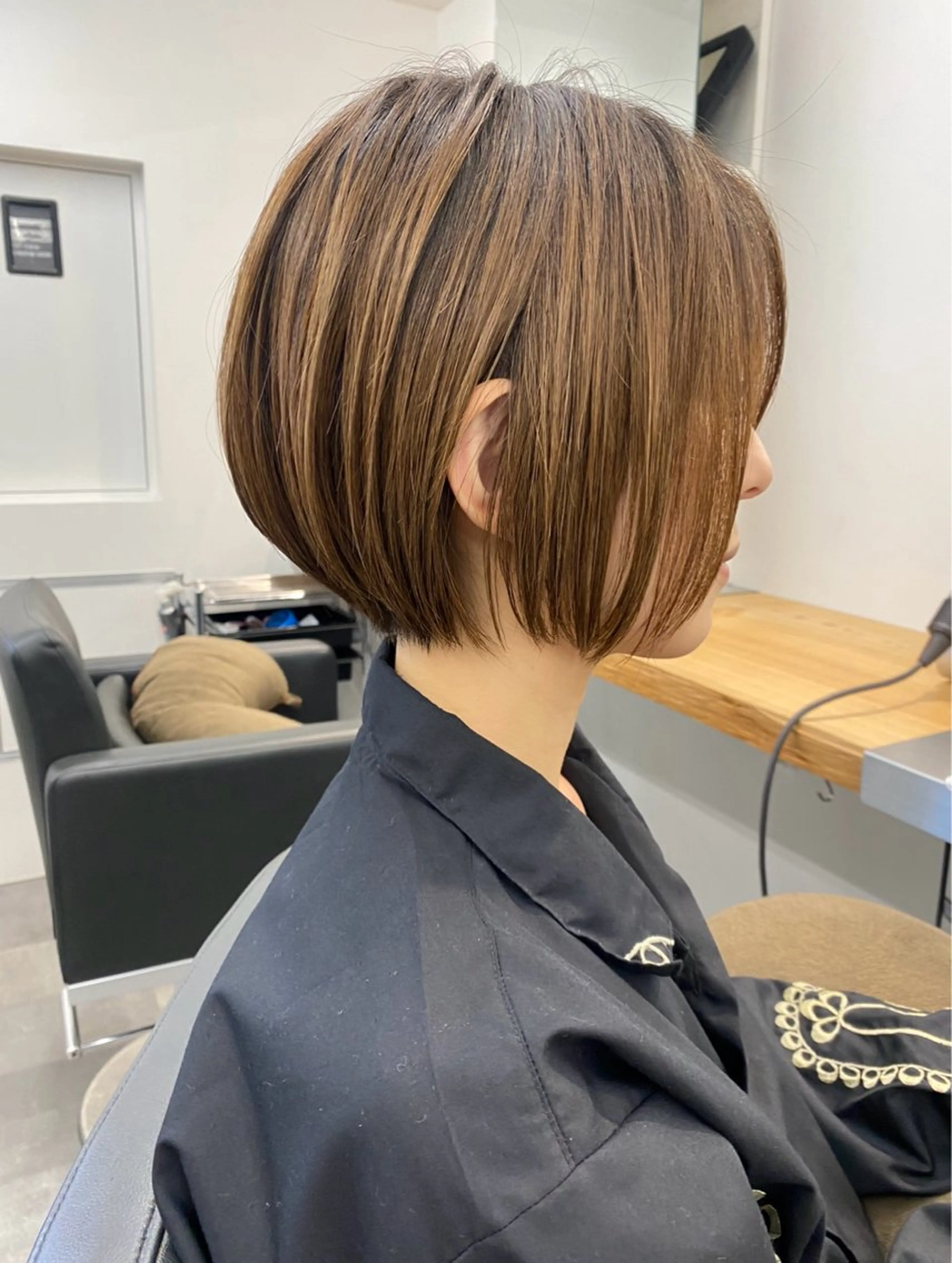 ミディアム まとまるボブ/縮毛矯 生🌿あおい✨のヘアスタイル