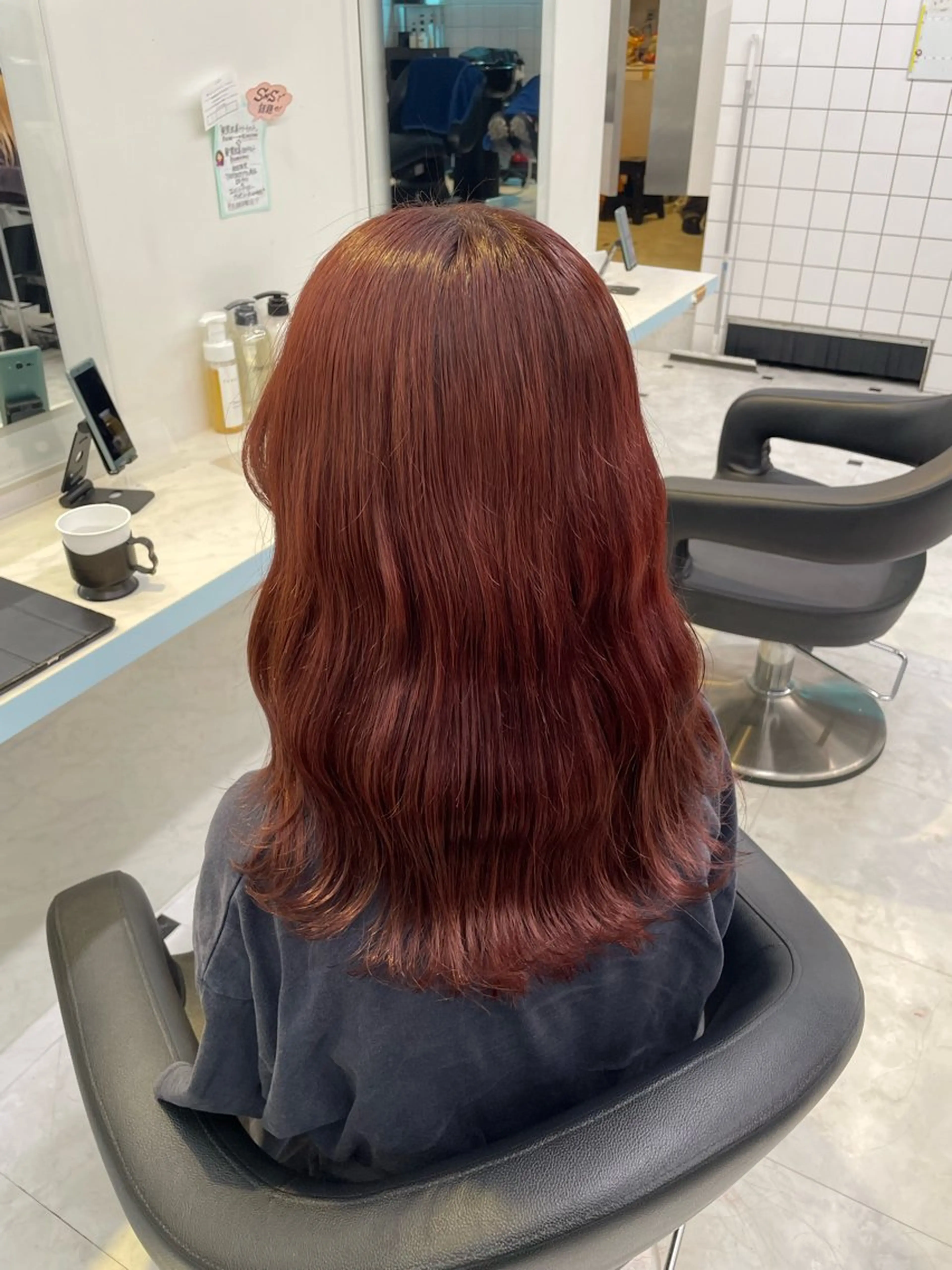 ロング カラー ヘアカラー 🇰🇷韓流暖色ヘア 🍒saaya🍒のヘアスタイル