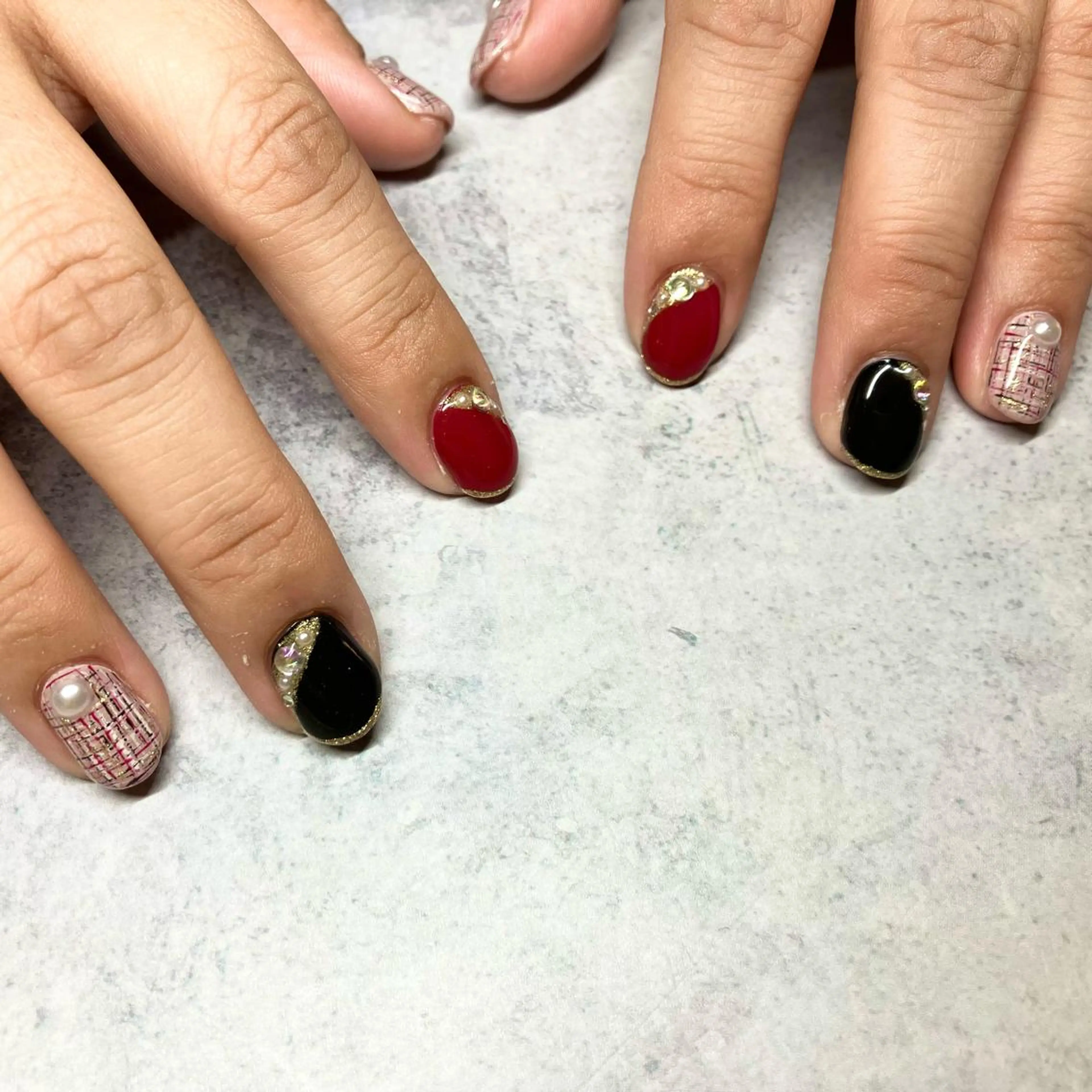 ネイル ハンドネイル ウシク ミユキのネイルデザイン