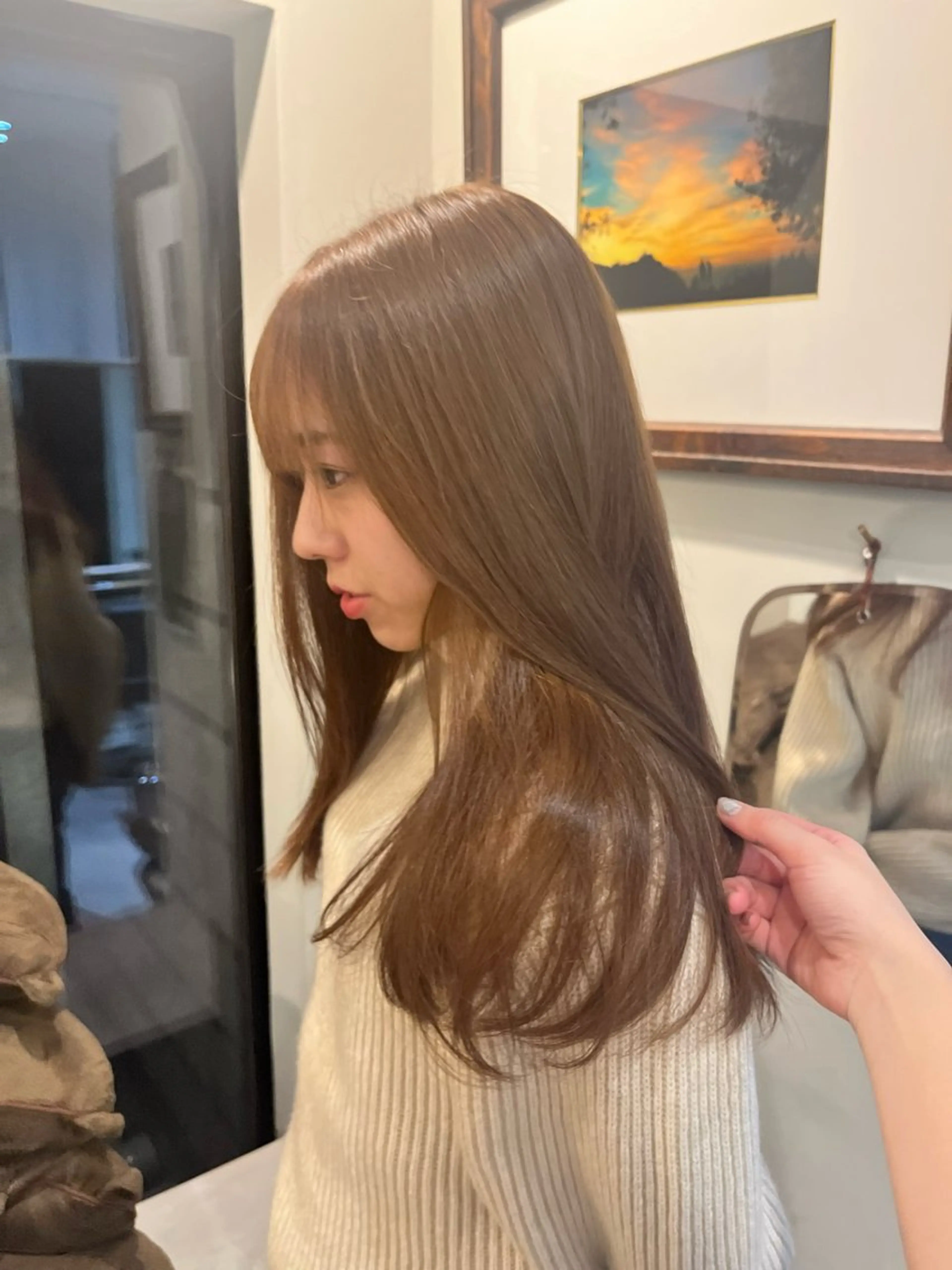 ロング カラー YUI／レイヤー カット/透明感カラーのヘアスタイル