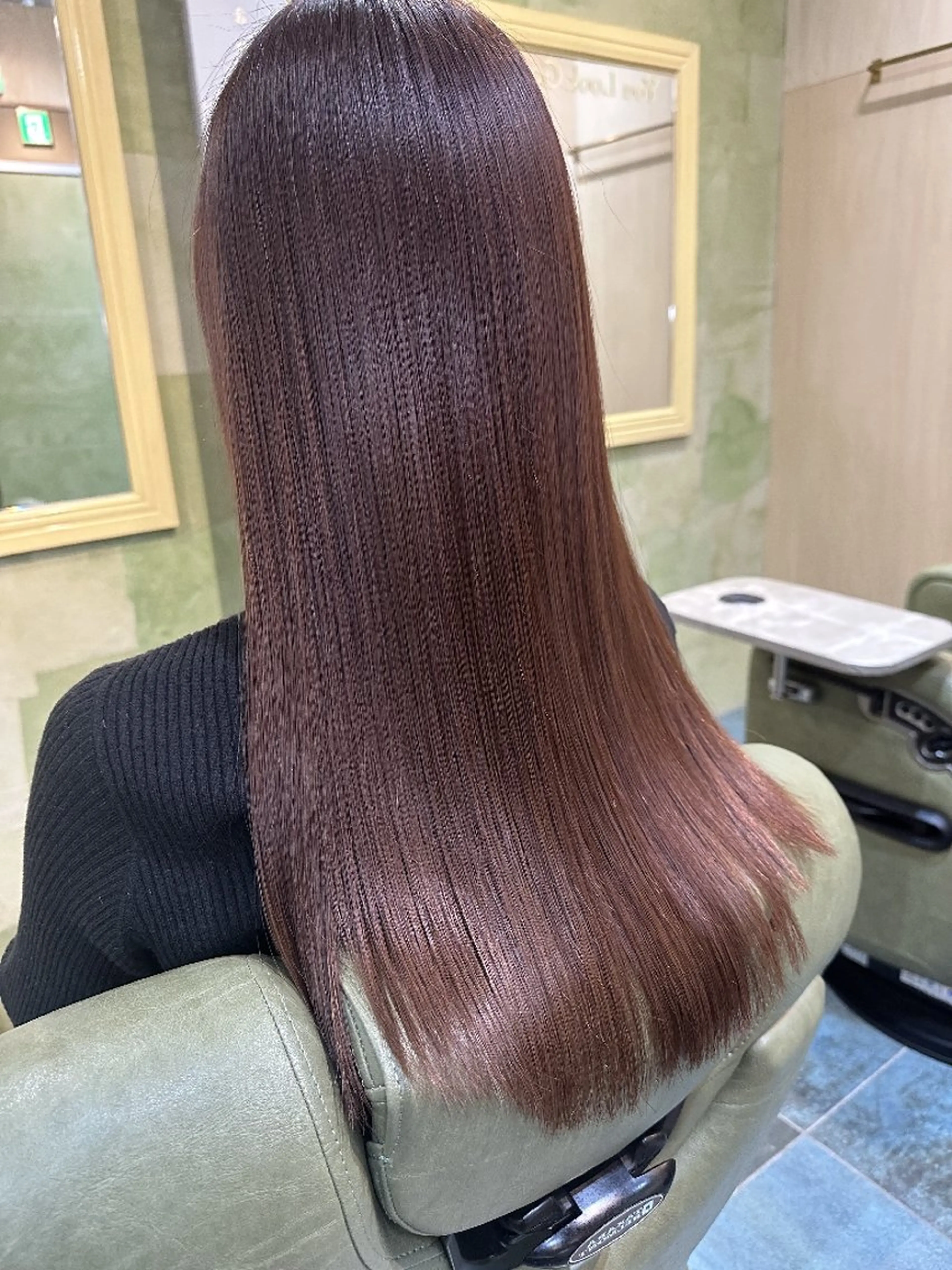 セミロング ケアカラー トリートメント ヘアカラー トリートメント 川端 智治のヘアスタイル