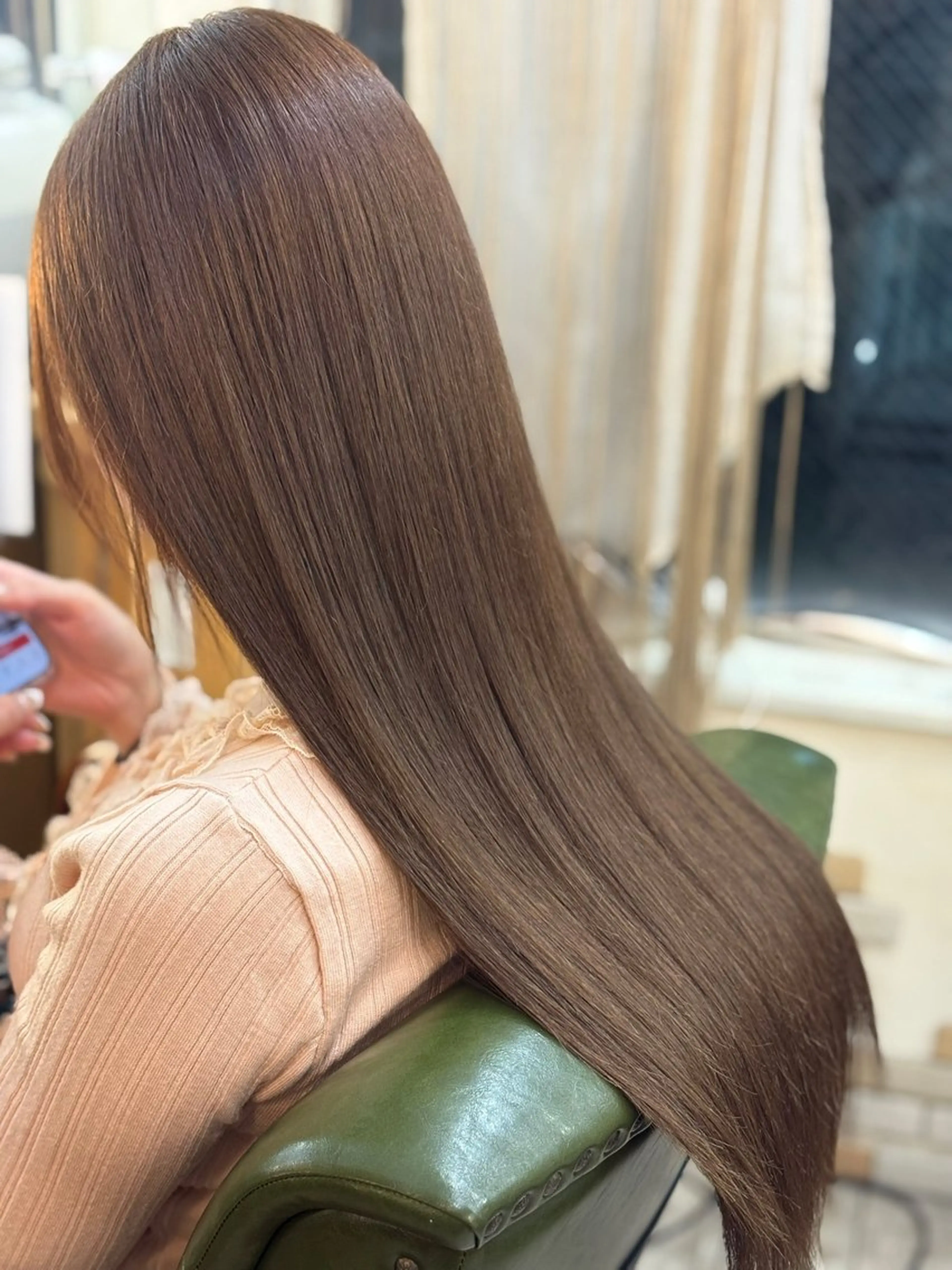 ロング ヘアカラー トリートメント 新宿御苑/艶髪カラー 髪質改善/山口のヘアスタイル