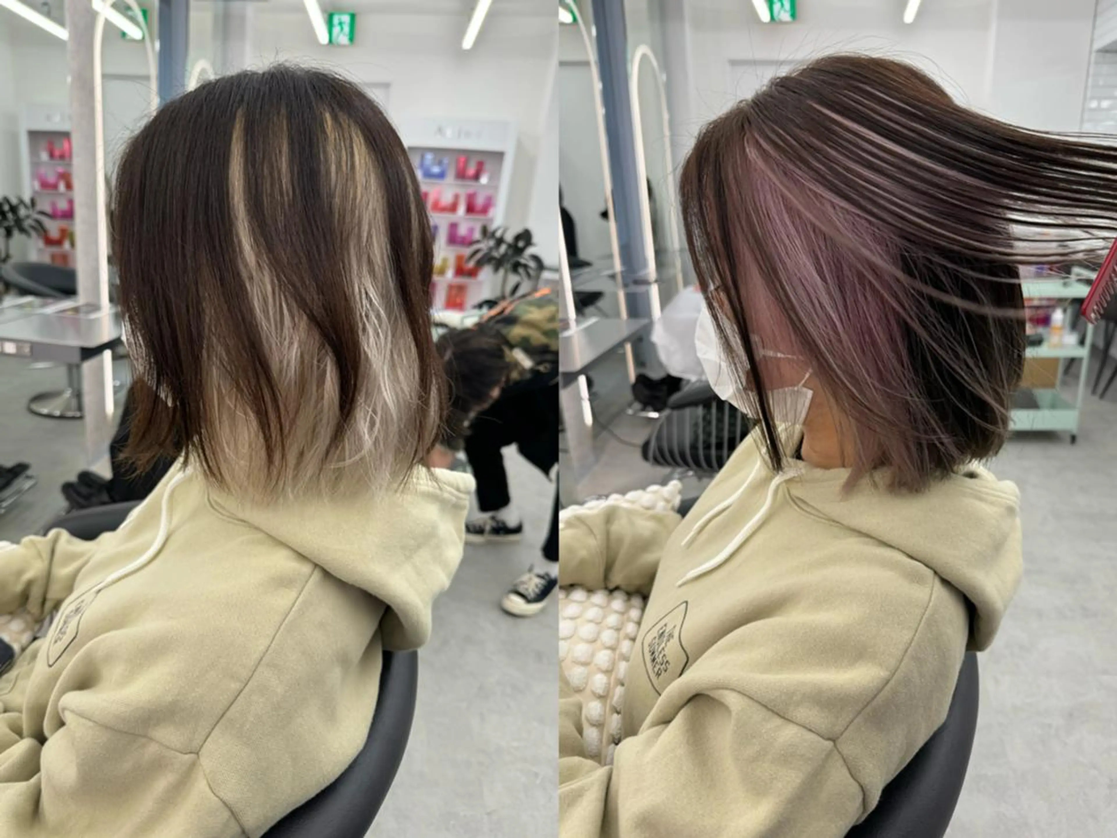 ロング ヘアカラー トリートメント 低ダメージカラー Yoshidaのヘアスタイル