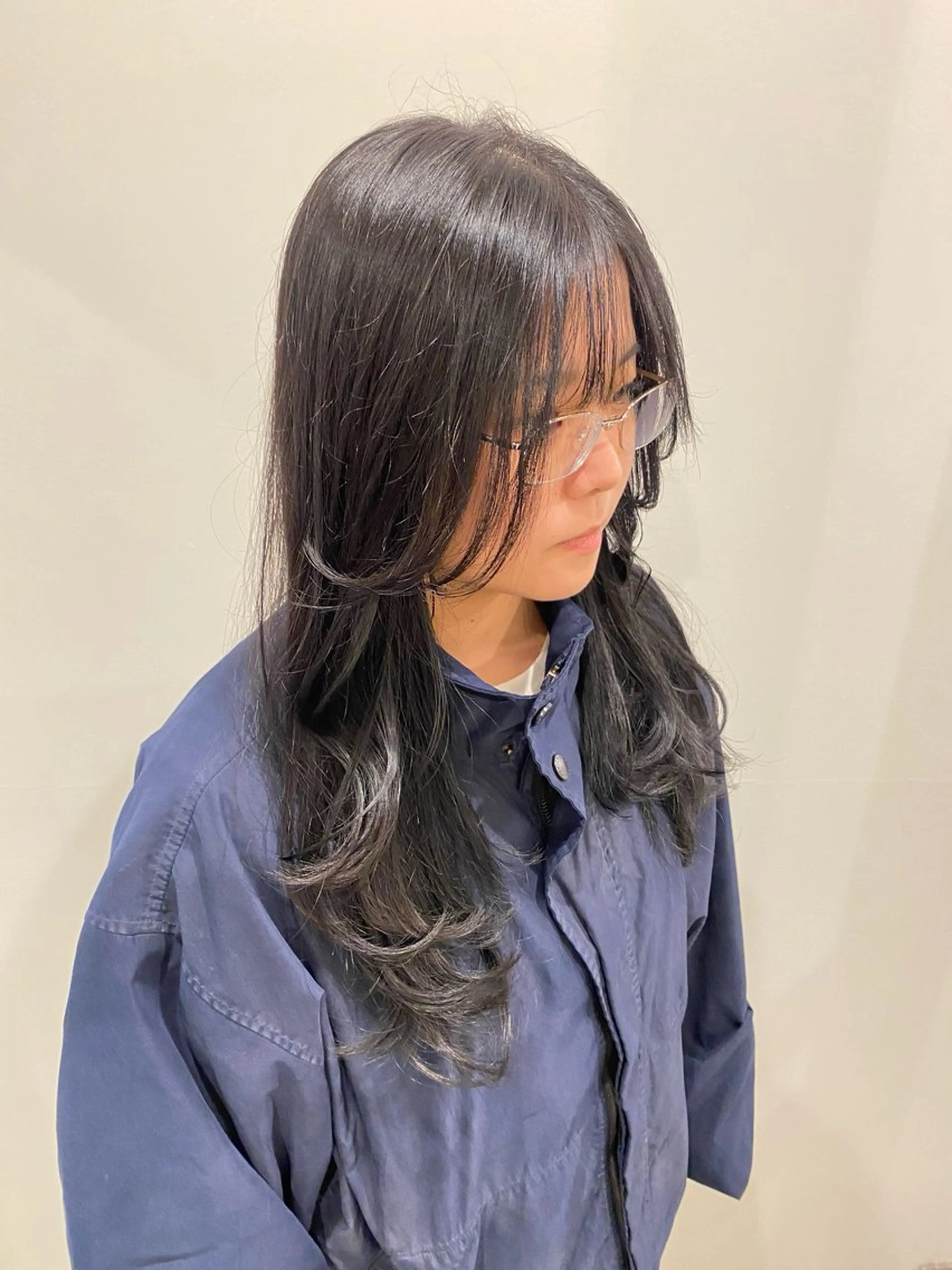ミディアム カラー レイヤーカット カット ヘアカラー トリートメント 🍑 モモカ🍑のヘアスタイル