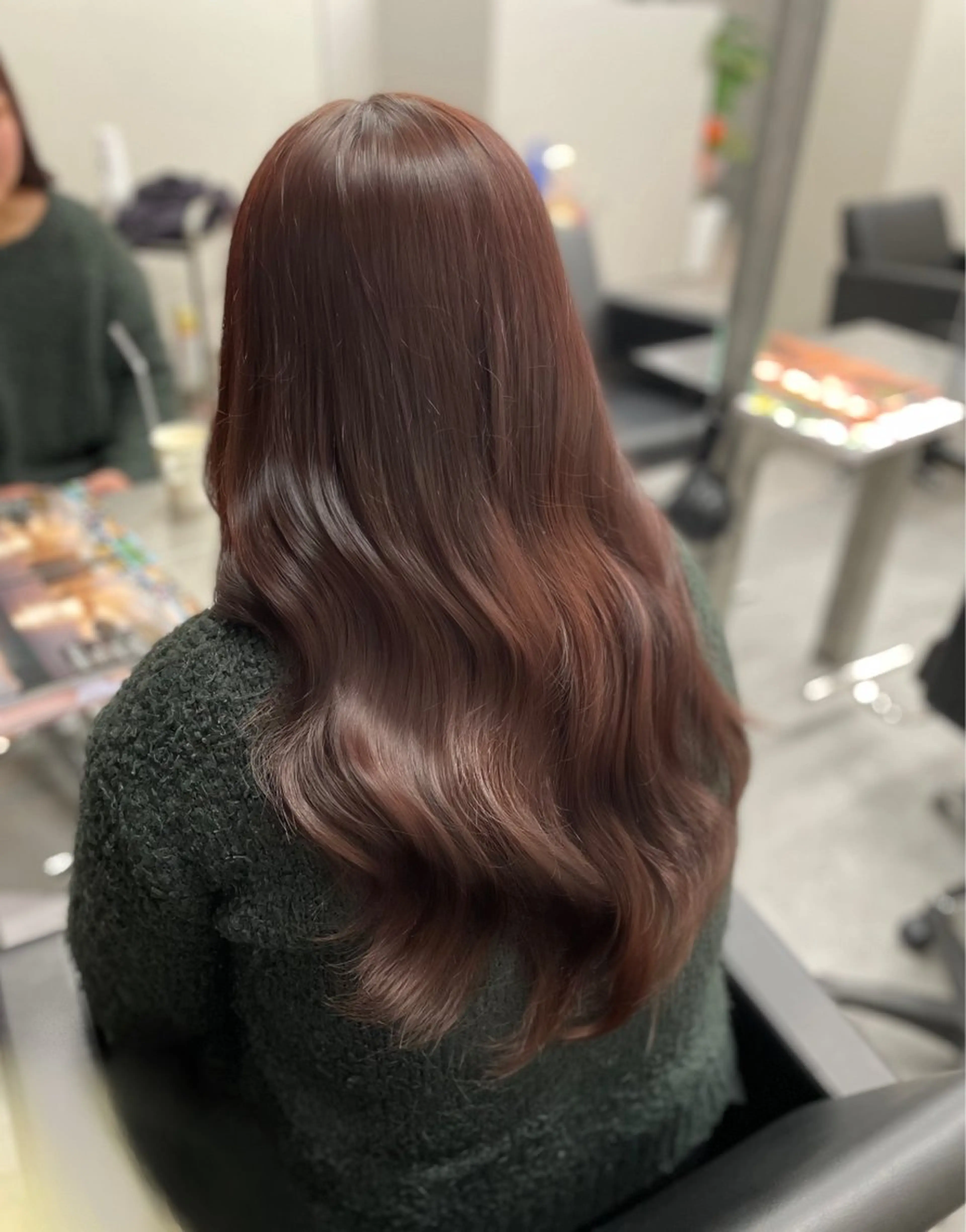 ロング カラー ブリーチ ヘアカラー もも なのヘアスタイル