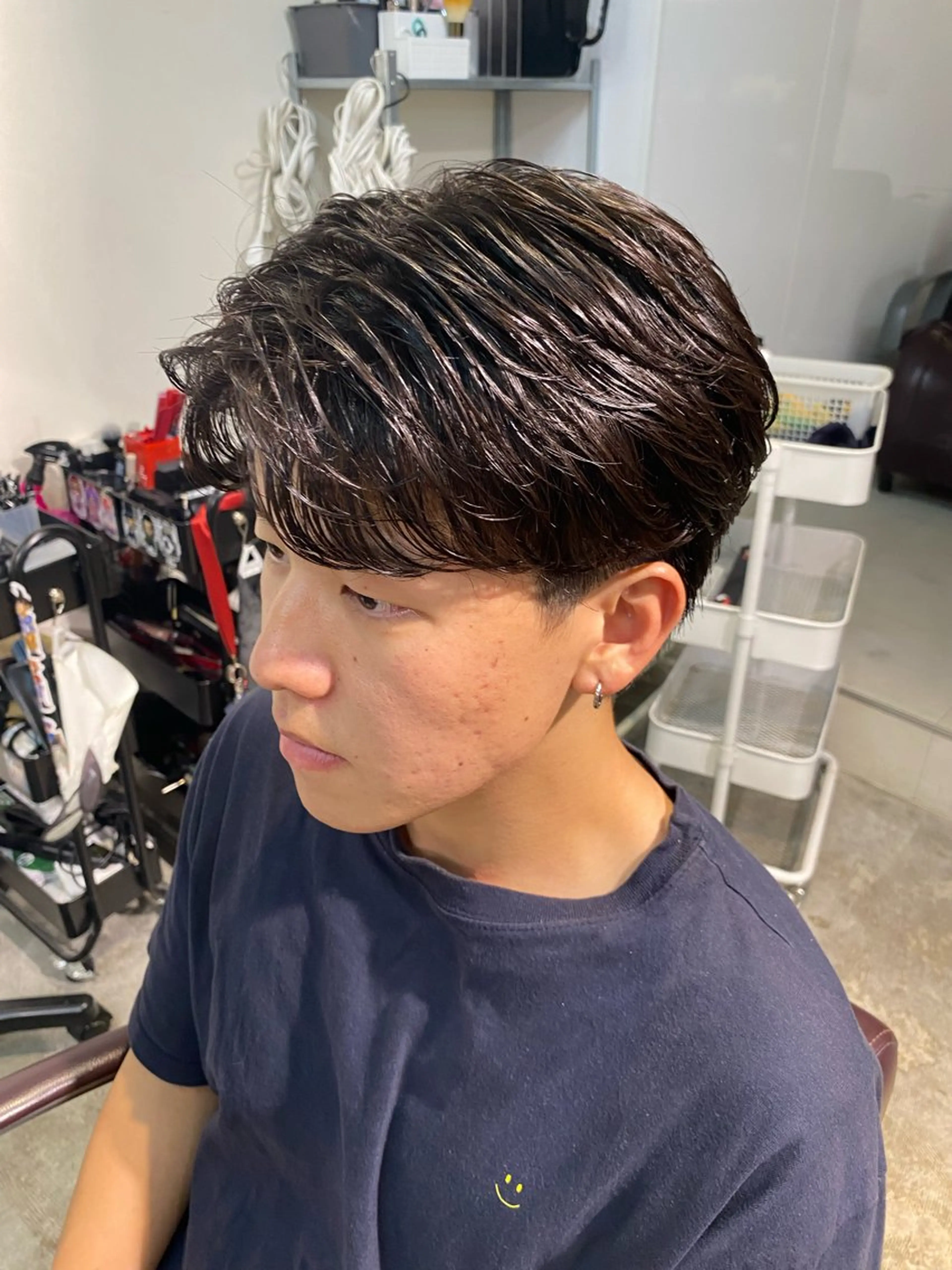 パーマ メンズ カット パーマ パーマ特化/フェザー パーマシャドウ/真生のヘアスタイル