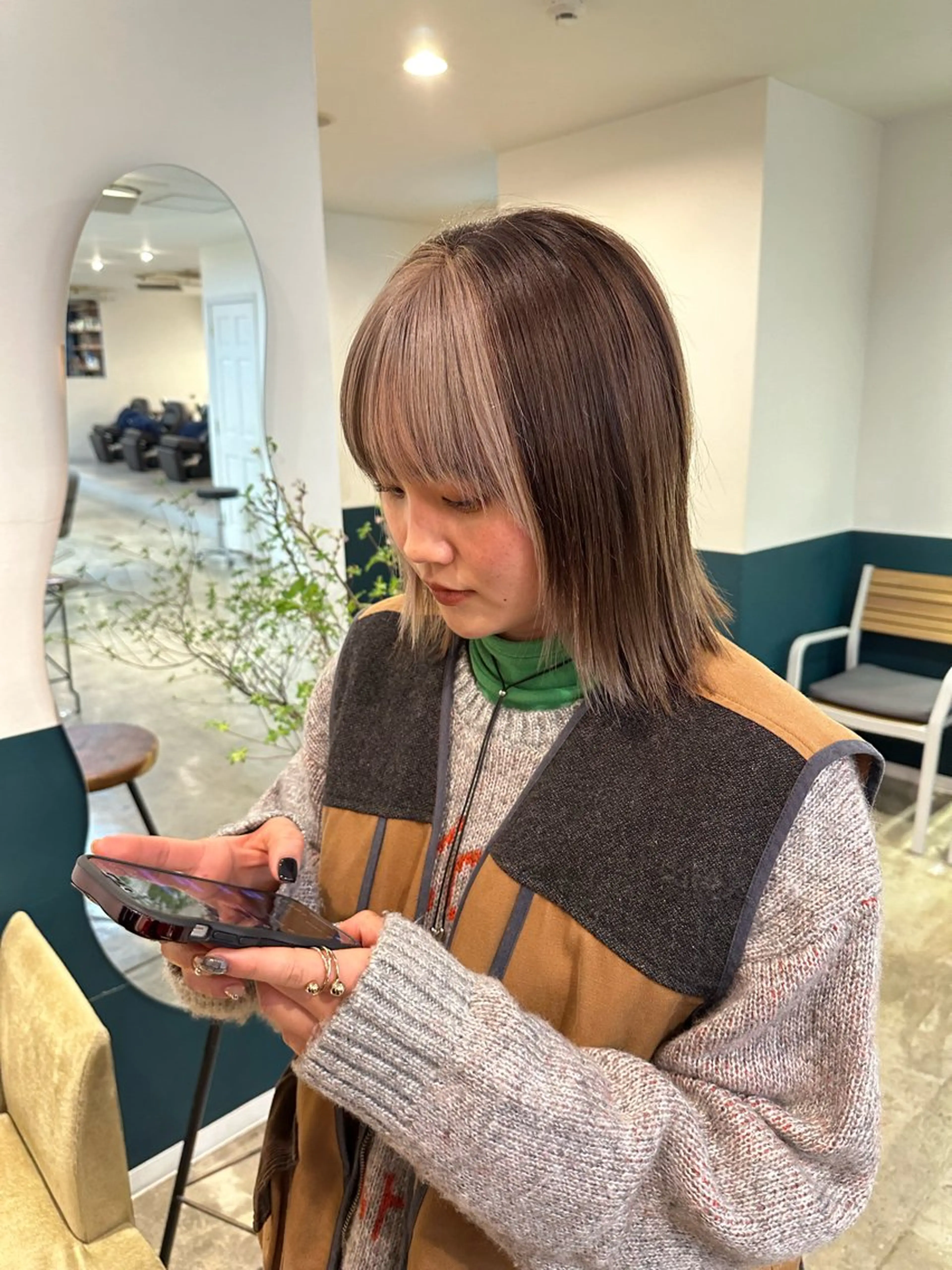 ショート カット ヘアカラー トリートメント ボブ特化美容師 /荒井悠葵のヘアスタイル