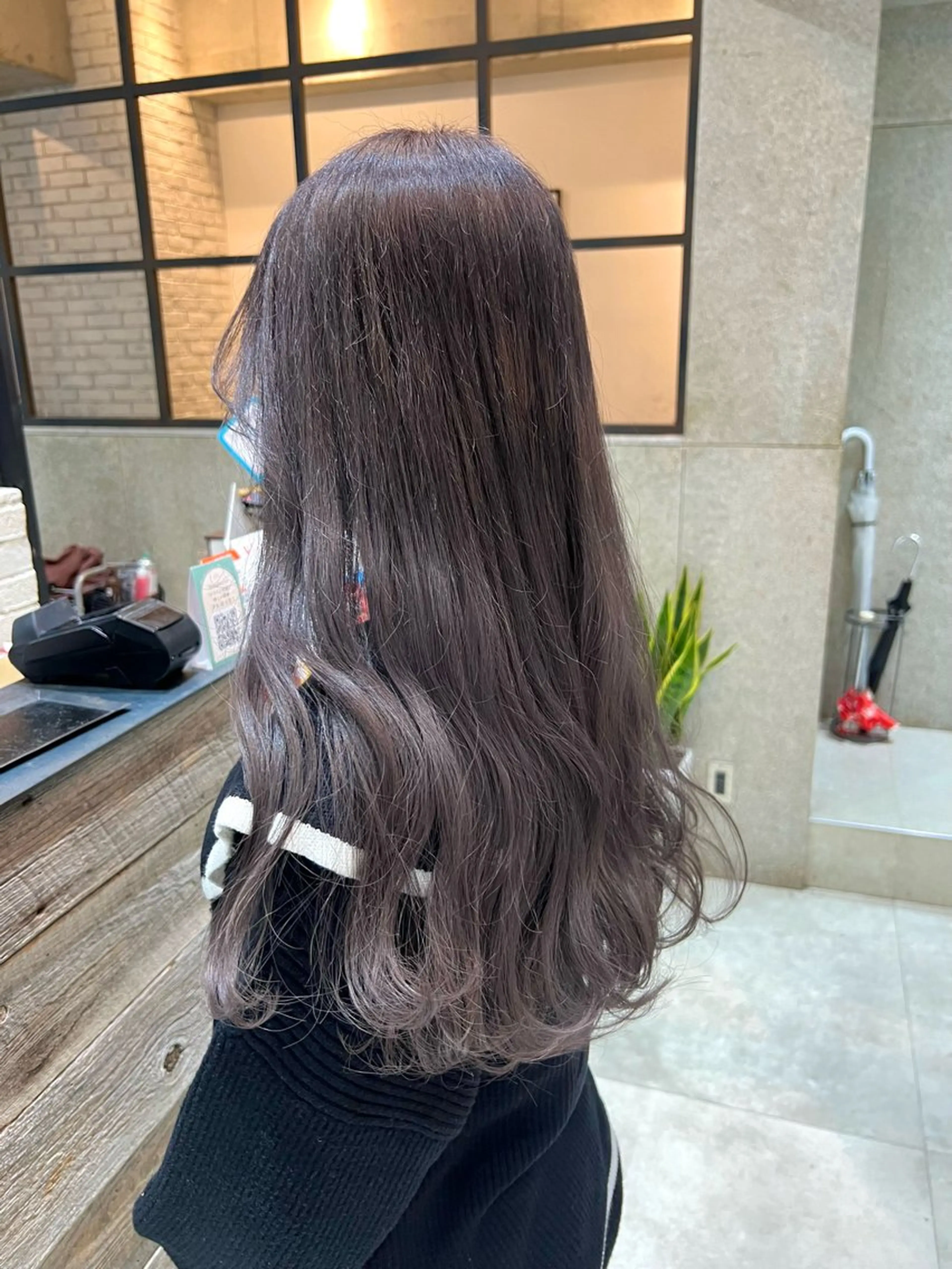 ロング カラー アディクシーカラー ブリーチ 透明感カラー グレージュ ヘアカラー 🌿ニュアンス/髪質 改善🌿Fukudaのヘアスタイル