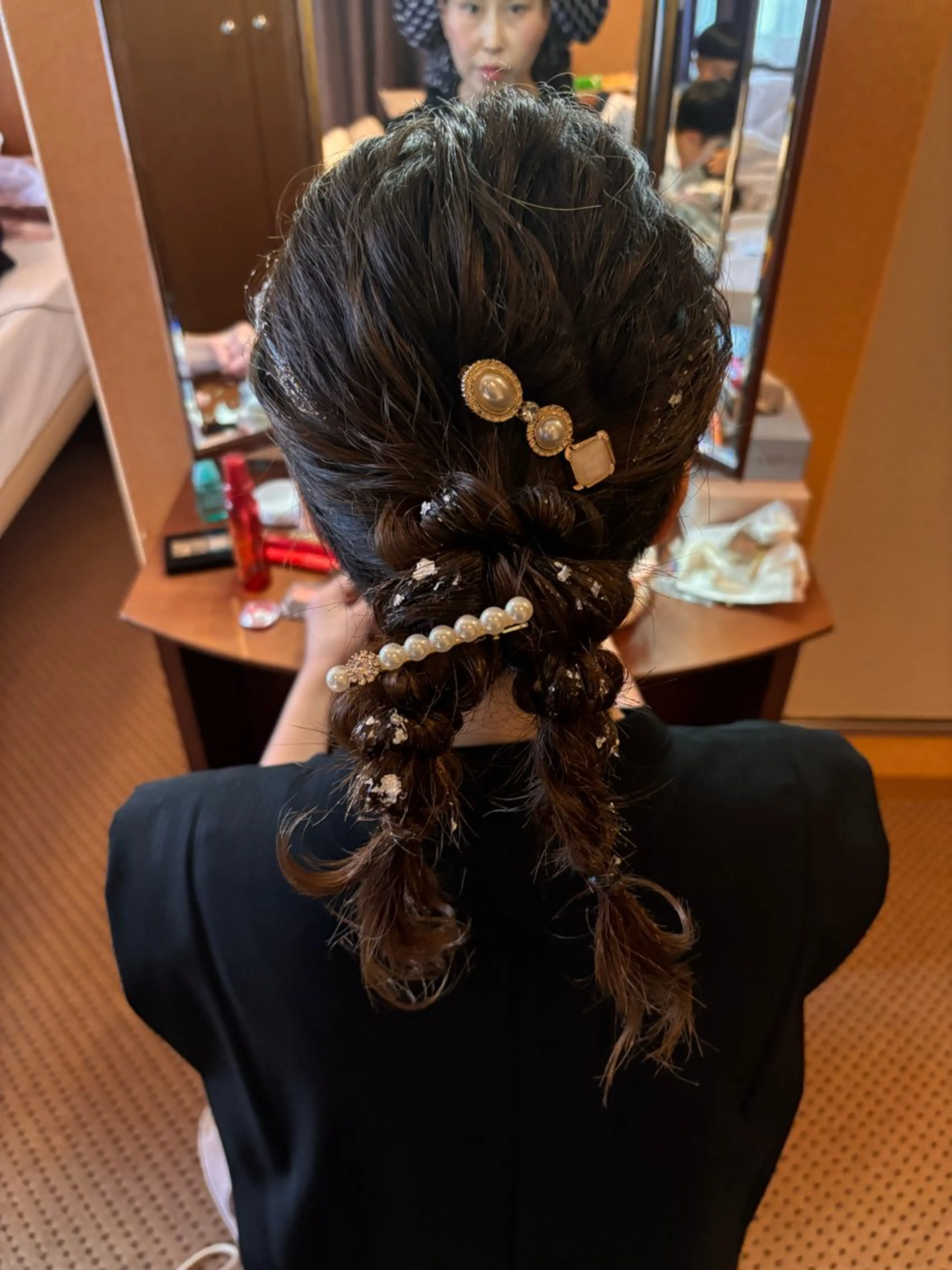 ヘアアレンジ ヘアセット 中山 郁恵のヘアスタイル