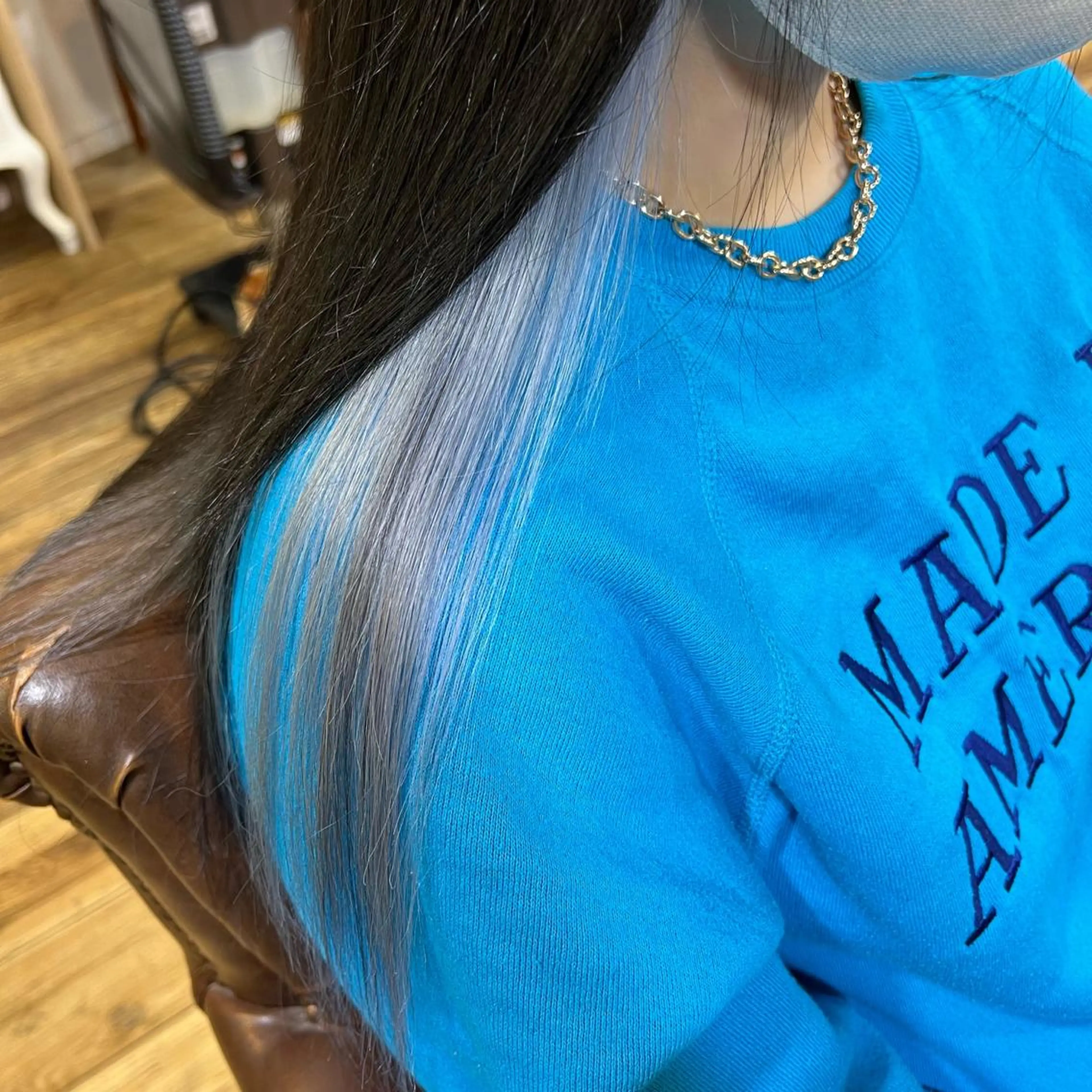 カラー ラベンダーカラー 染矢 優希のヘアスタイル