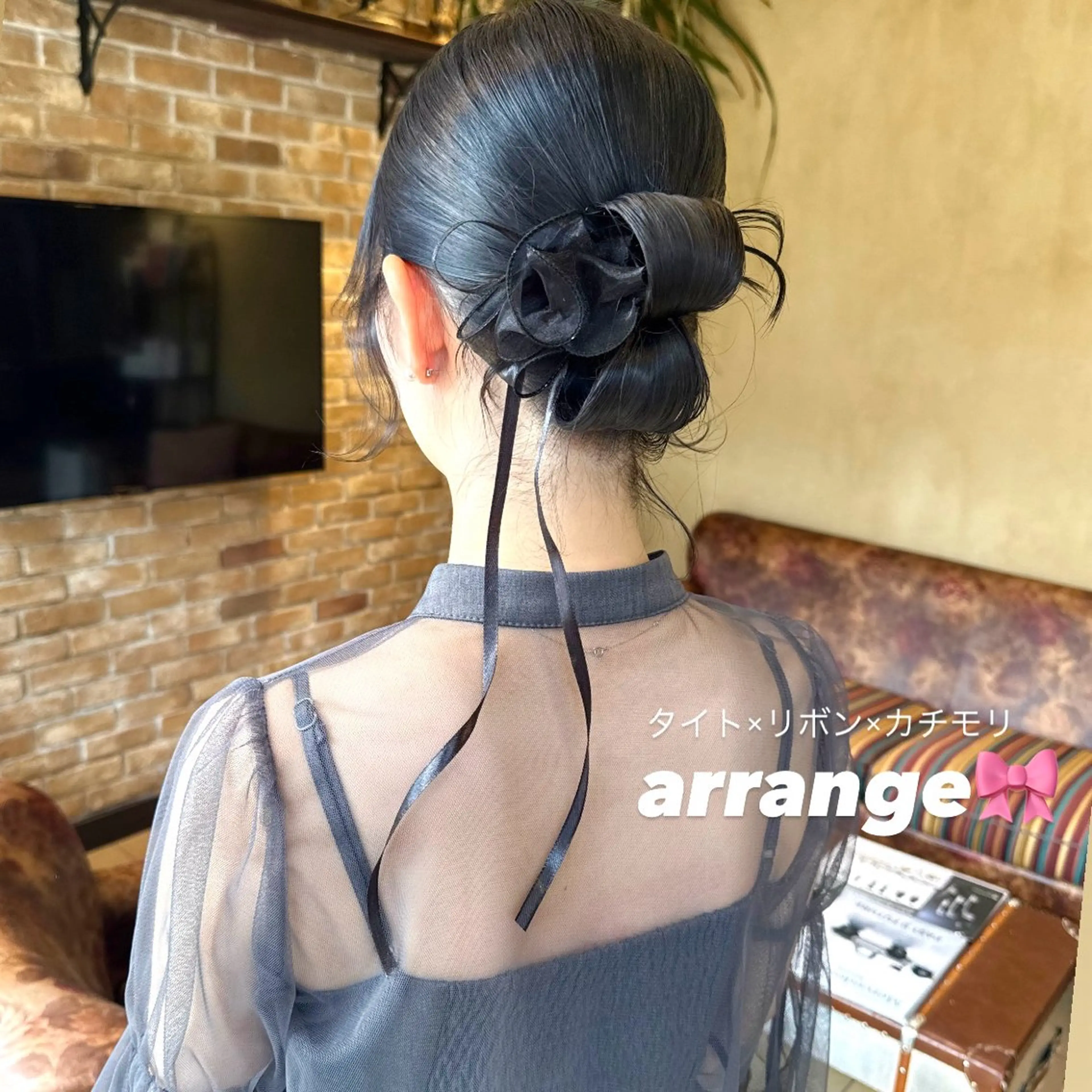 ミディアム ヘアアレンジ ボブ ヘアセット Lyhair🦊🎀 AKIのヘアスタイル
