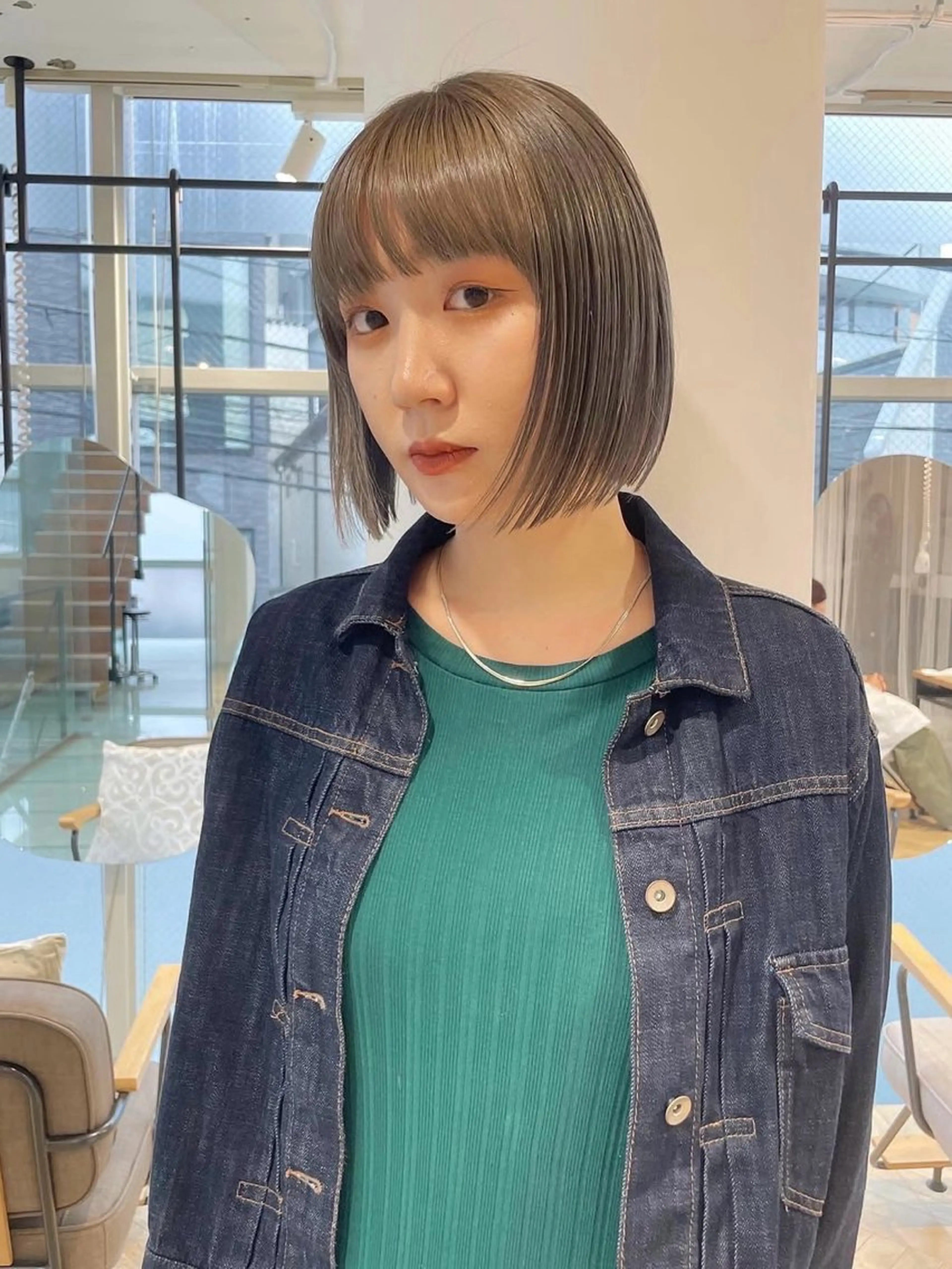 ショート ボブ カット ヘアカラー パーマ 🍄Kurumi🍄のヘアスタイル