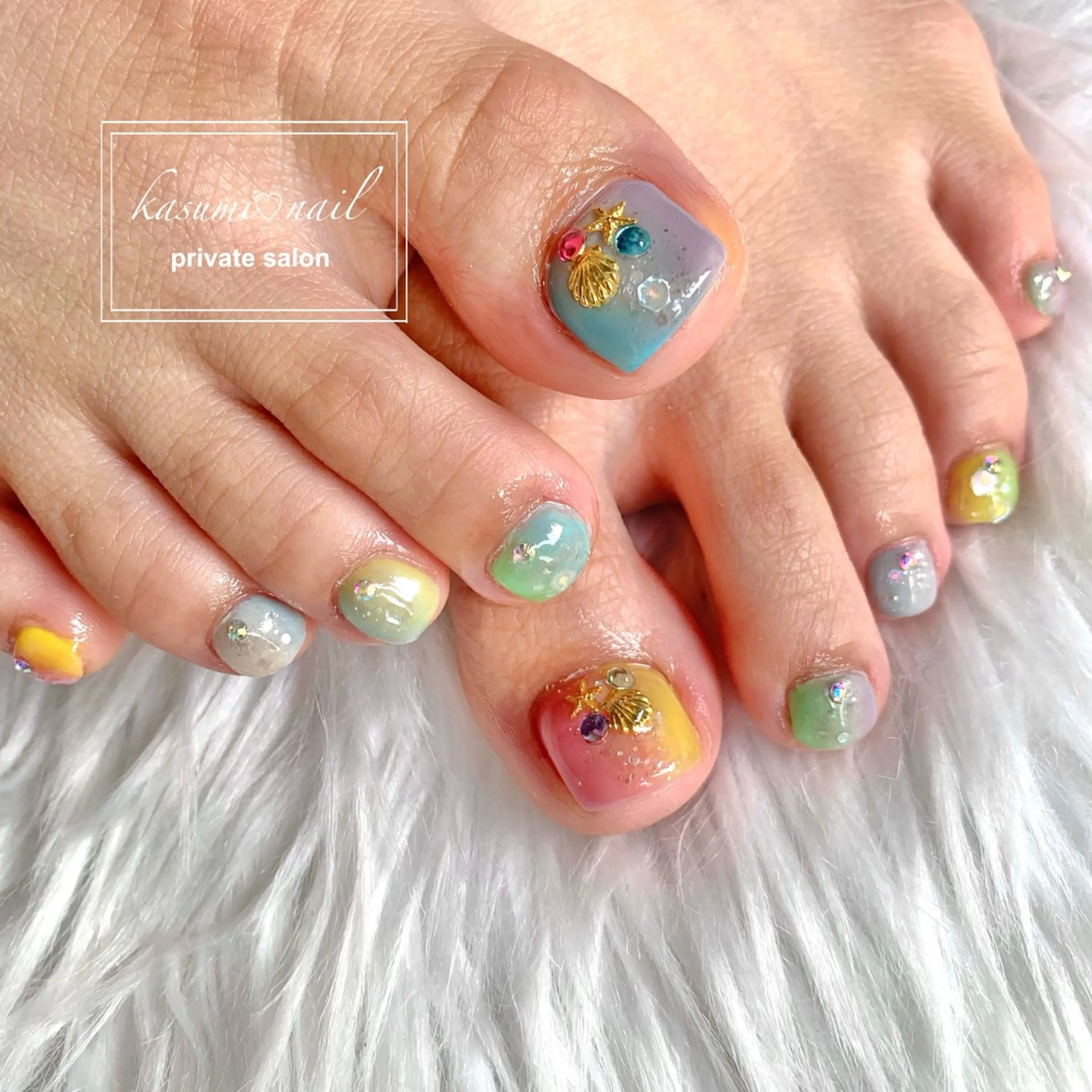 ネイル 大理石ネイル(マーブル) ニュアンスネイル KASUMI♡ Nailのネイルデザイン