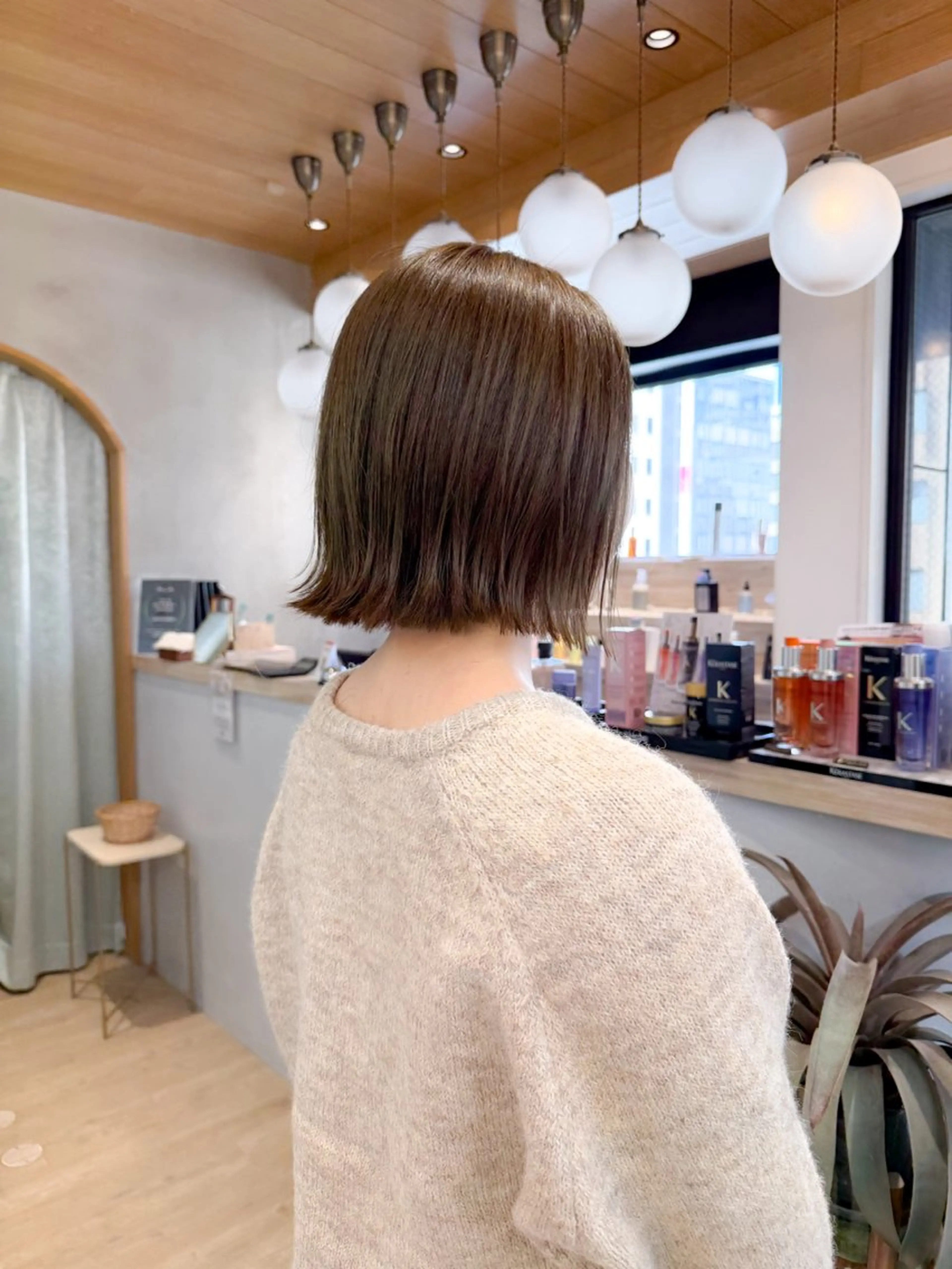 ショート カラー ボブ 髪質改善 縮毛矯正 カット ヘアカラー トリートメント 巻ける縮毛矯正✨ ボブ/ショートともきのヘアスタイル