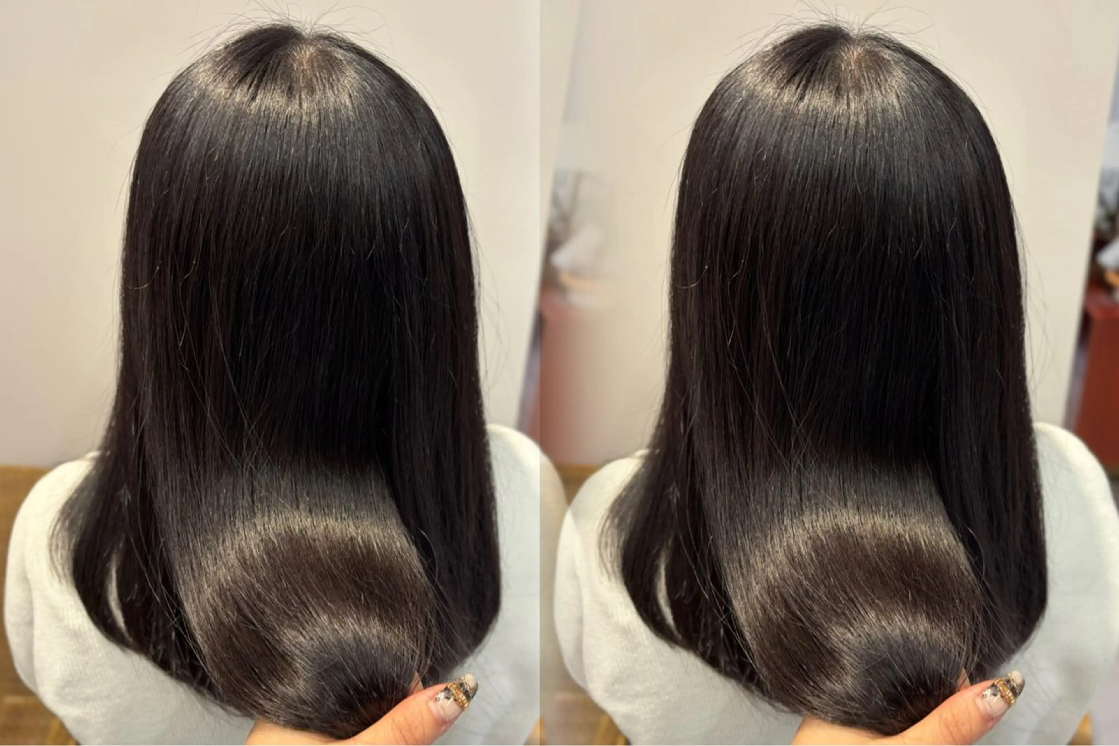 セミロング 韓国/レイヤー/ 前髪/Asamiのヘアスタイル