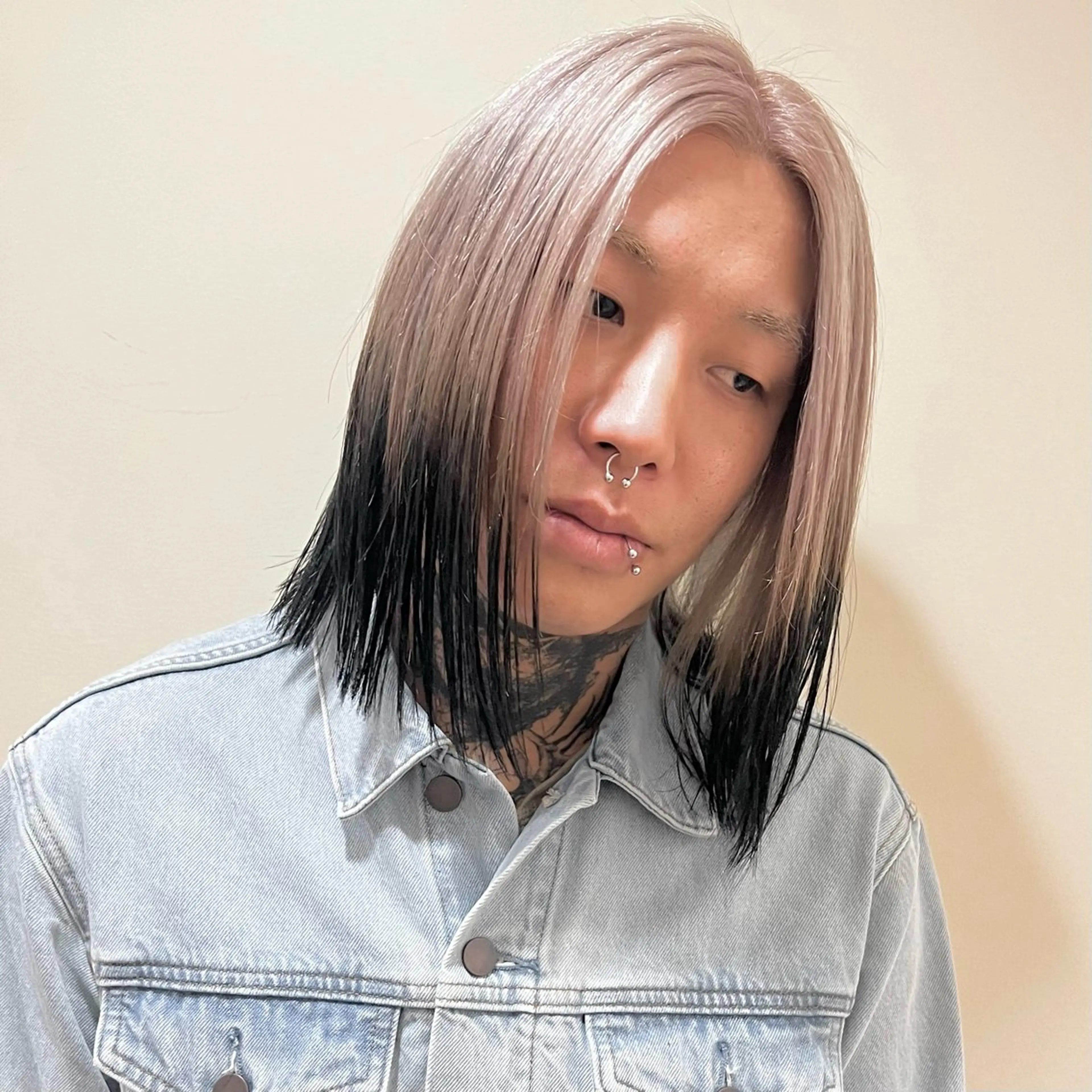 ミディアム カラー メンズ ヘアカラー トリートメント 🥃まろやかカラー/ ボブ🥃yujiroのヘアスタイル