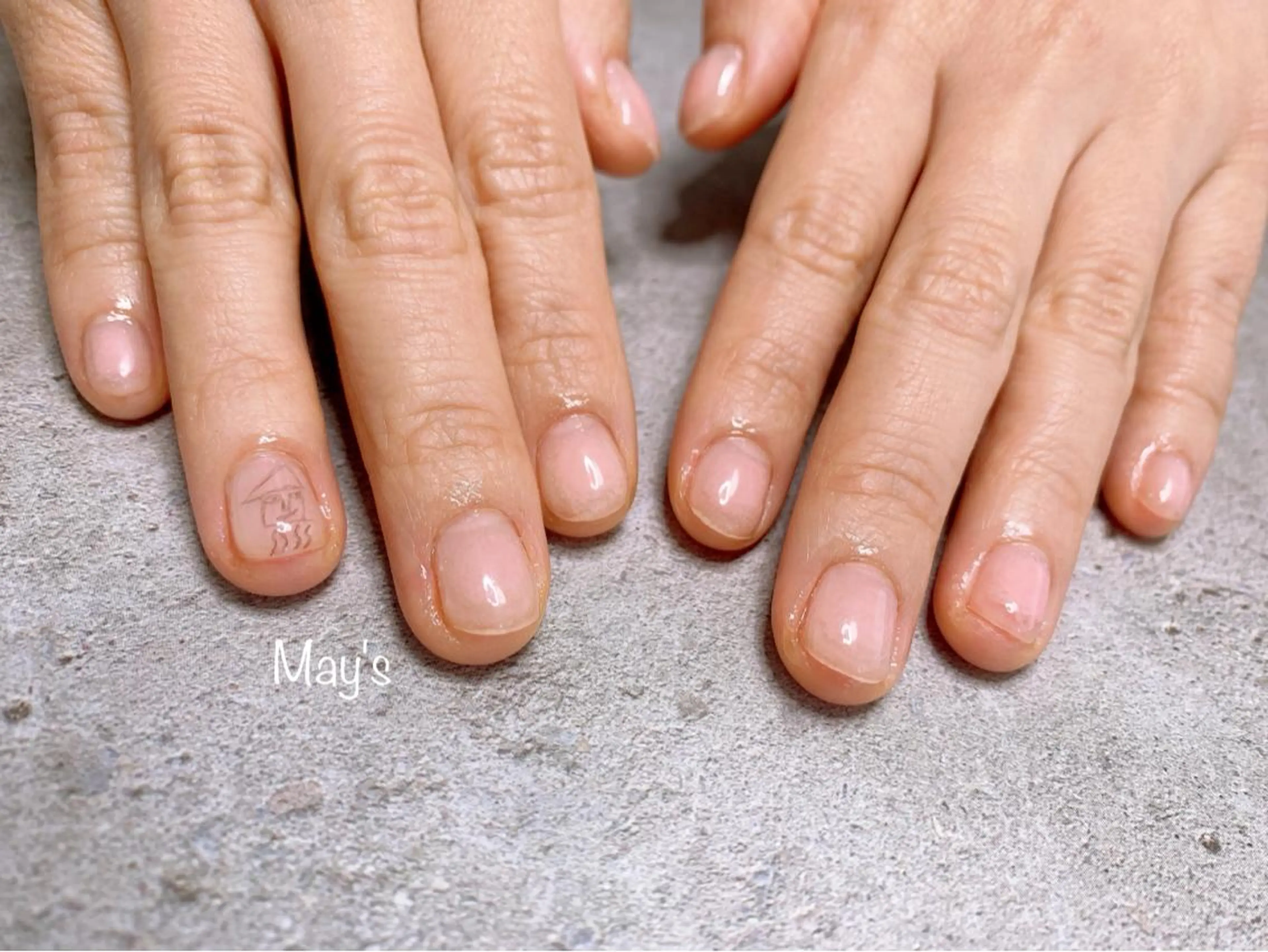 ネイル アートネイル チークネイル 持ち込み nail salon May'sのネイルデザイン