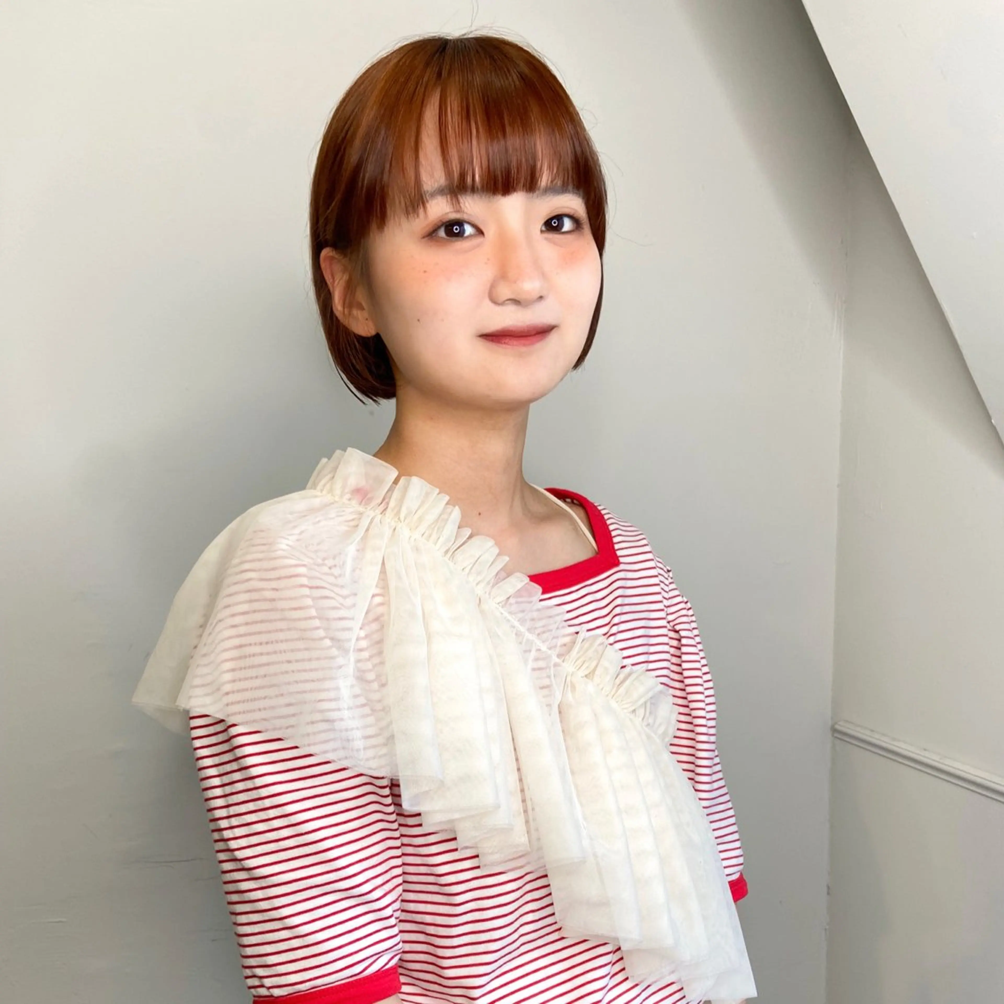 ショート カラー パーマ ヘアアレンジ ブリーチ ブラウンカラー ブリーチなしカラー オレンジ 髪質改善 🌼似合わせのプロ 心斎橋/rena🌼のマツエク・マツパデザイン