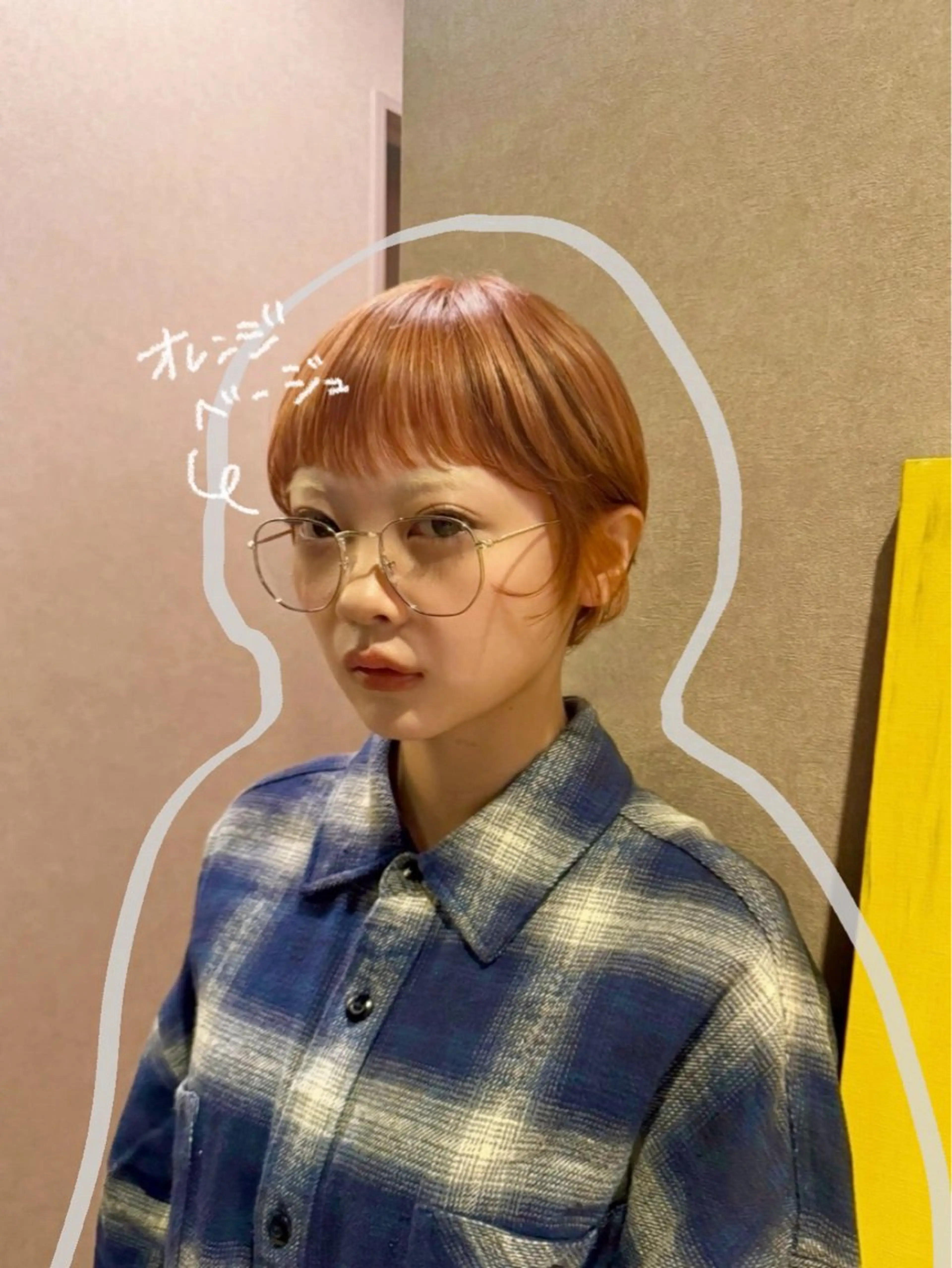 ショート カラー 暖色/ブリーチカラー 🍊 yu-na.のヘアスタイル