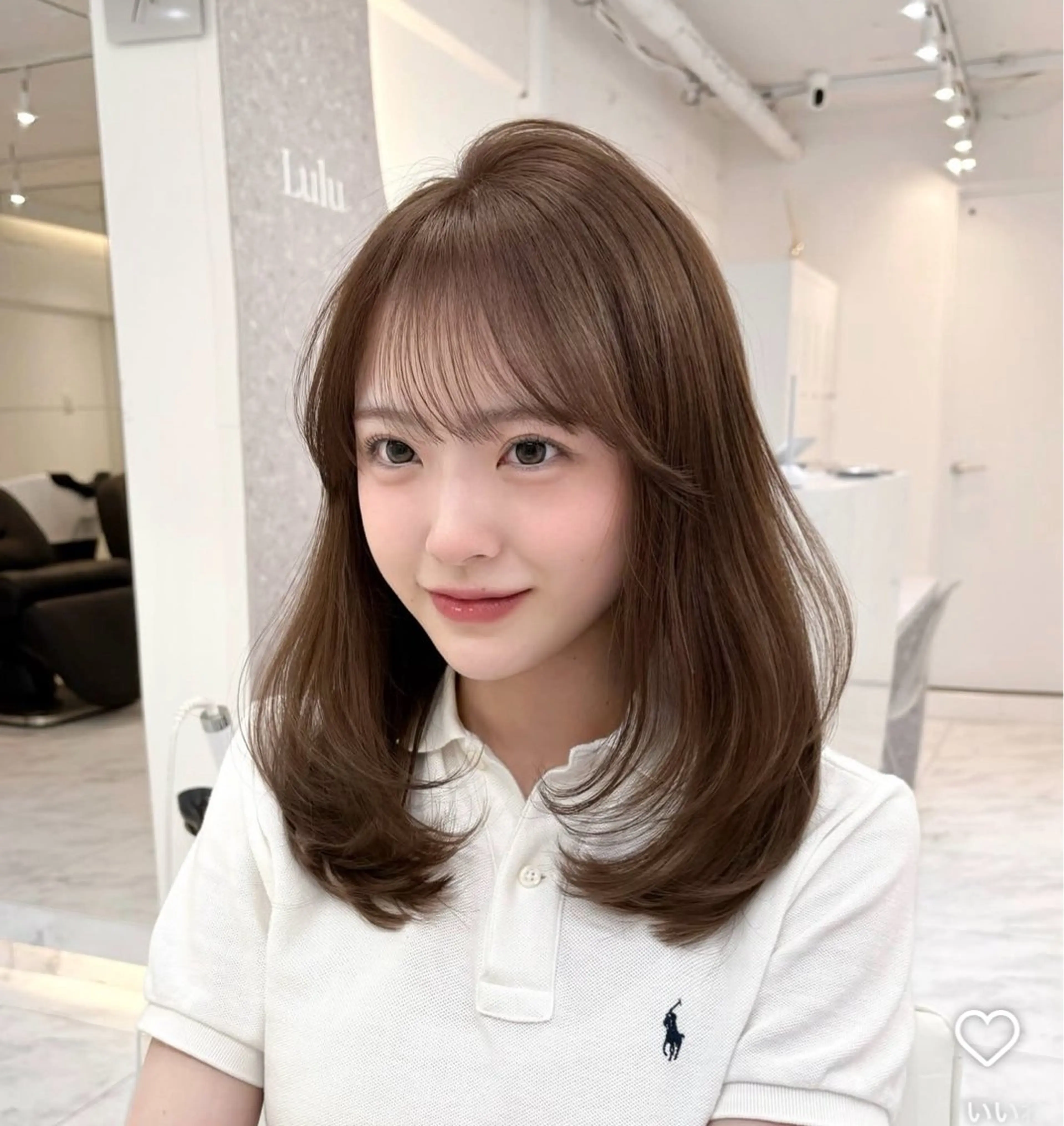 ミディアム 💚韓国風レイヤー 🇰🇷💚 ちえのヘアスタイル