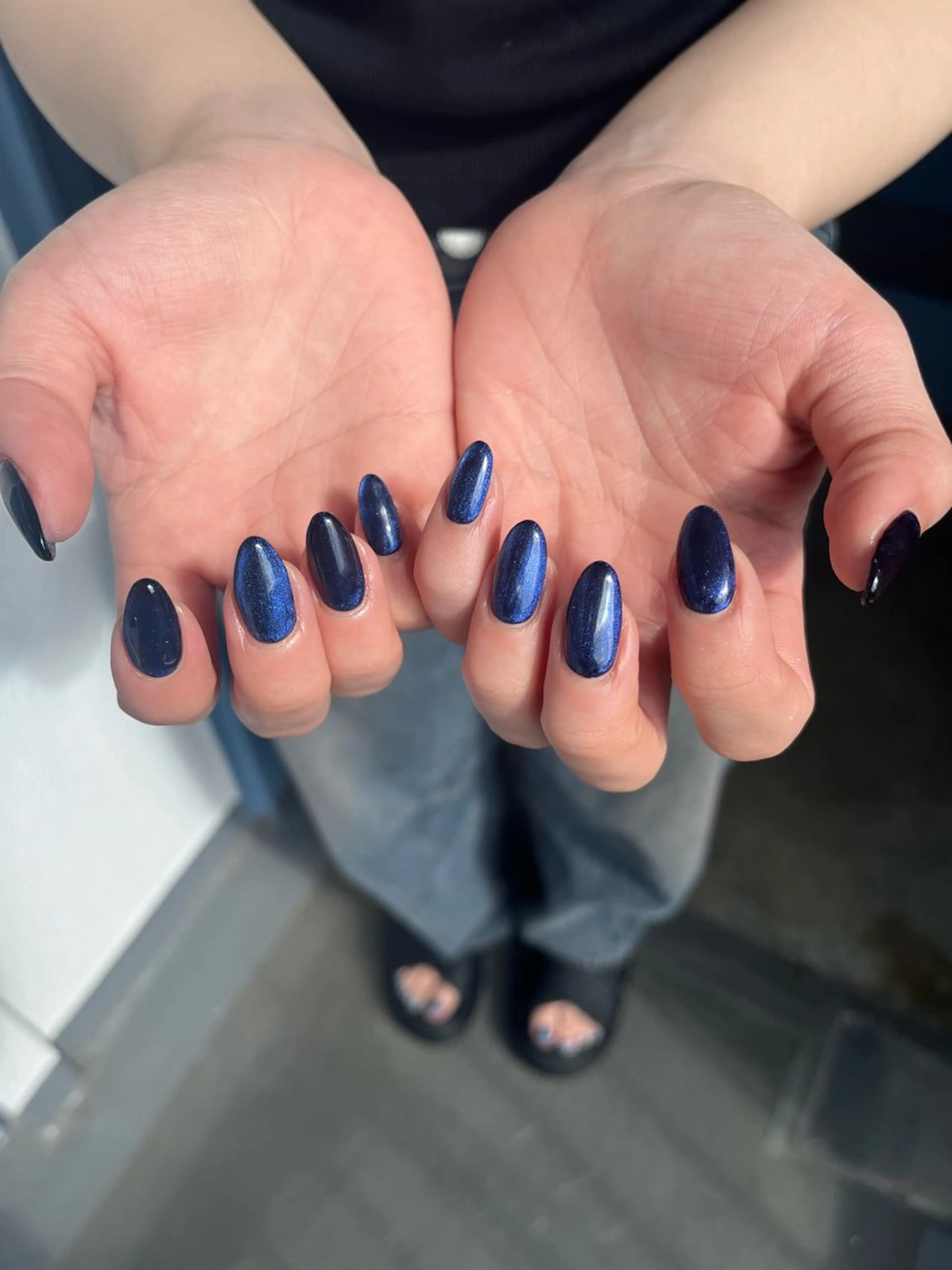 ネイル マグネットネイル ハンドネイル kiki nail たまプラーザのネイルデザイン