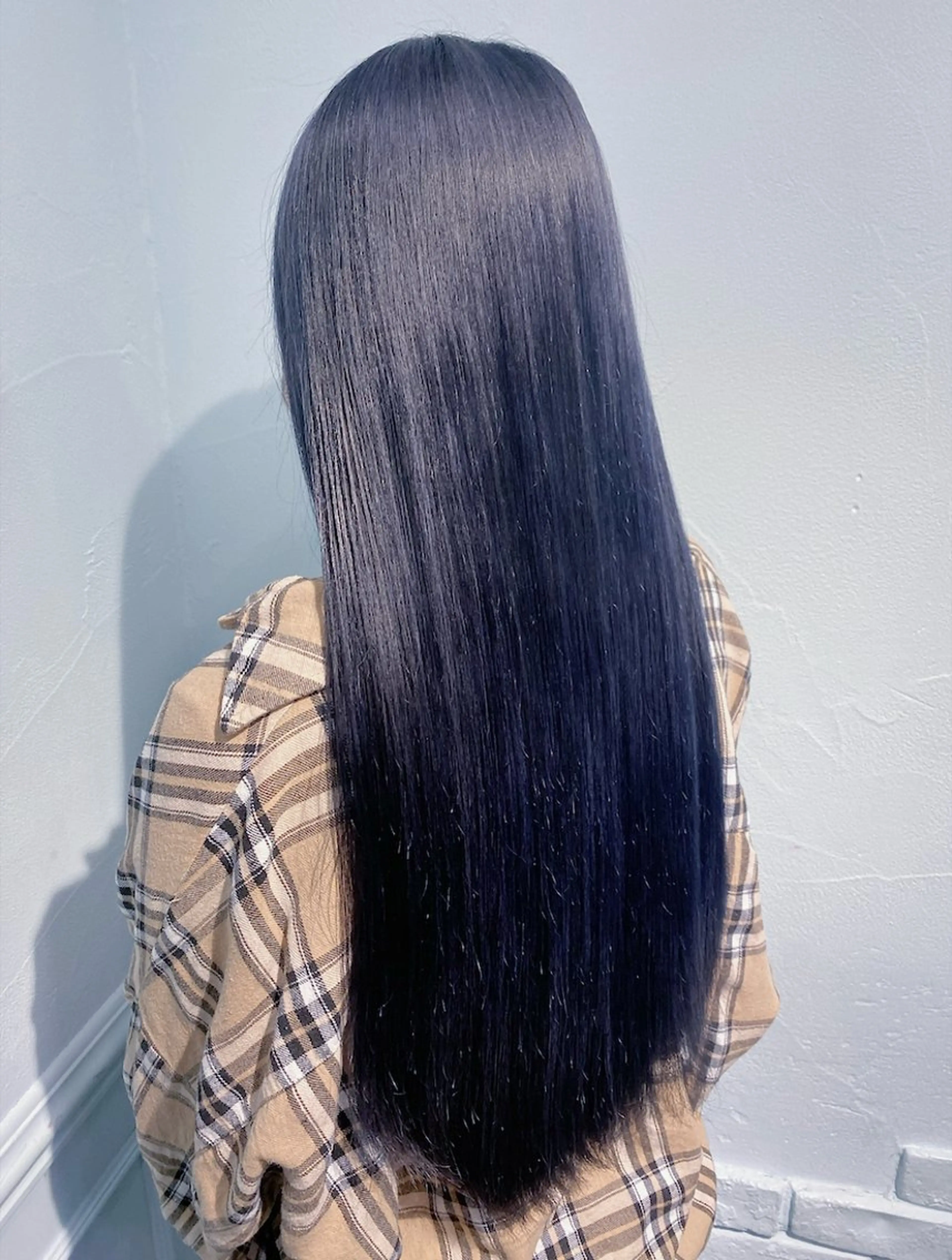 セミロング カラー ヘアカラー トリートメント ヘアセット 韓国レイヤーカット/ 儚げカラーチナツのヘアスタイル