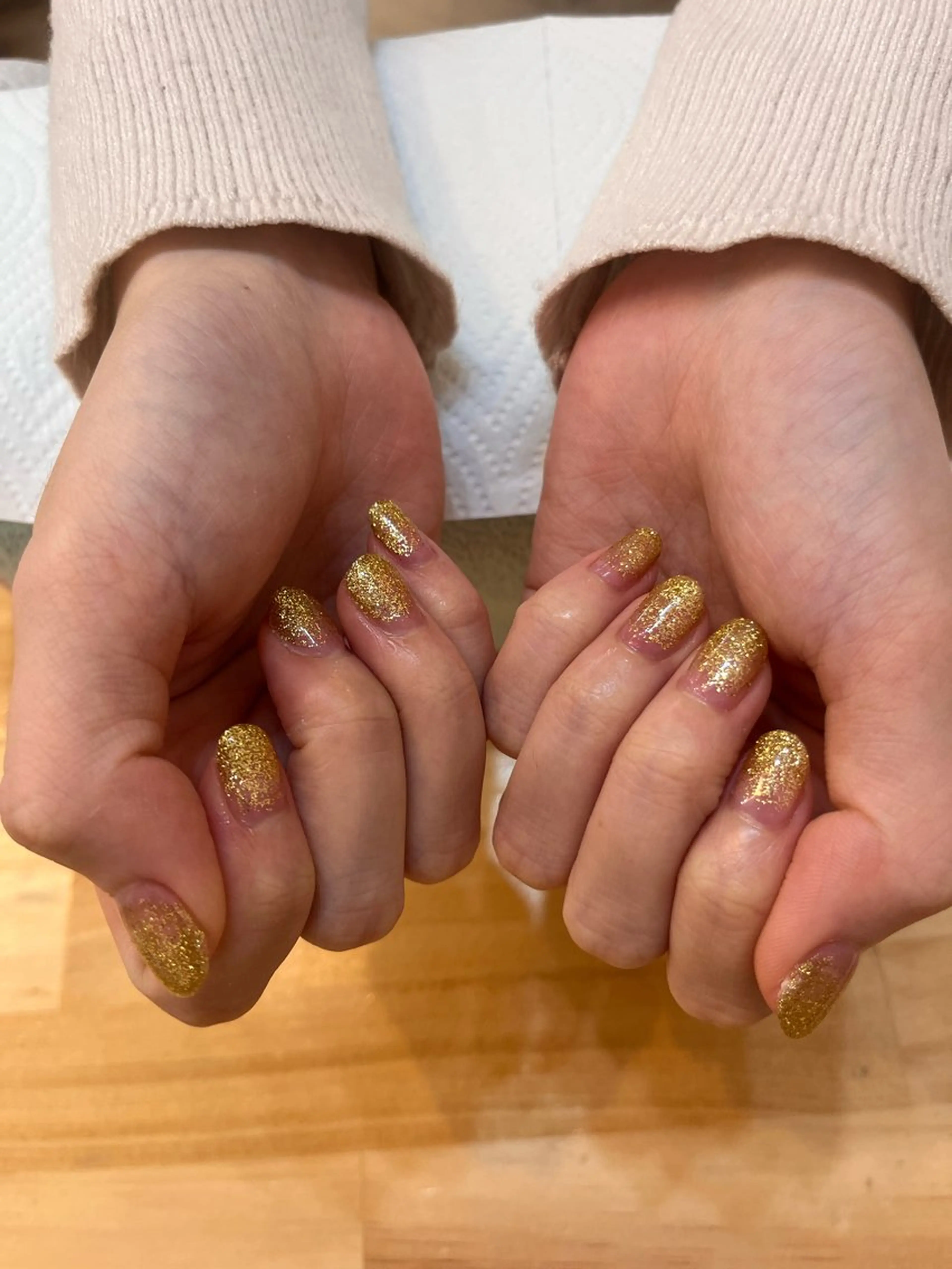 ネイル グラデーション ラメ(グリッター) ラメグラデーション nailAlaia 妙典店   アイリのネイルデザイン