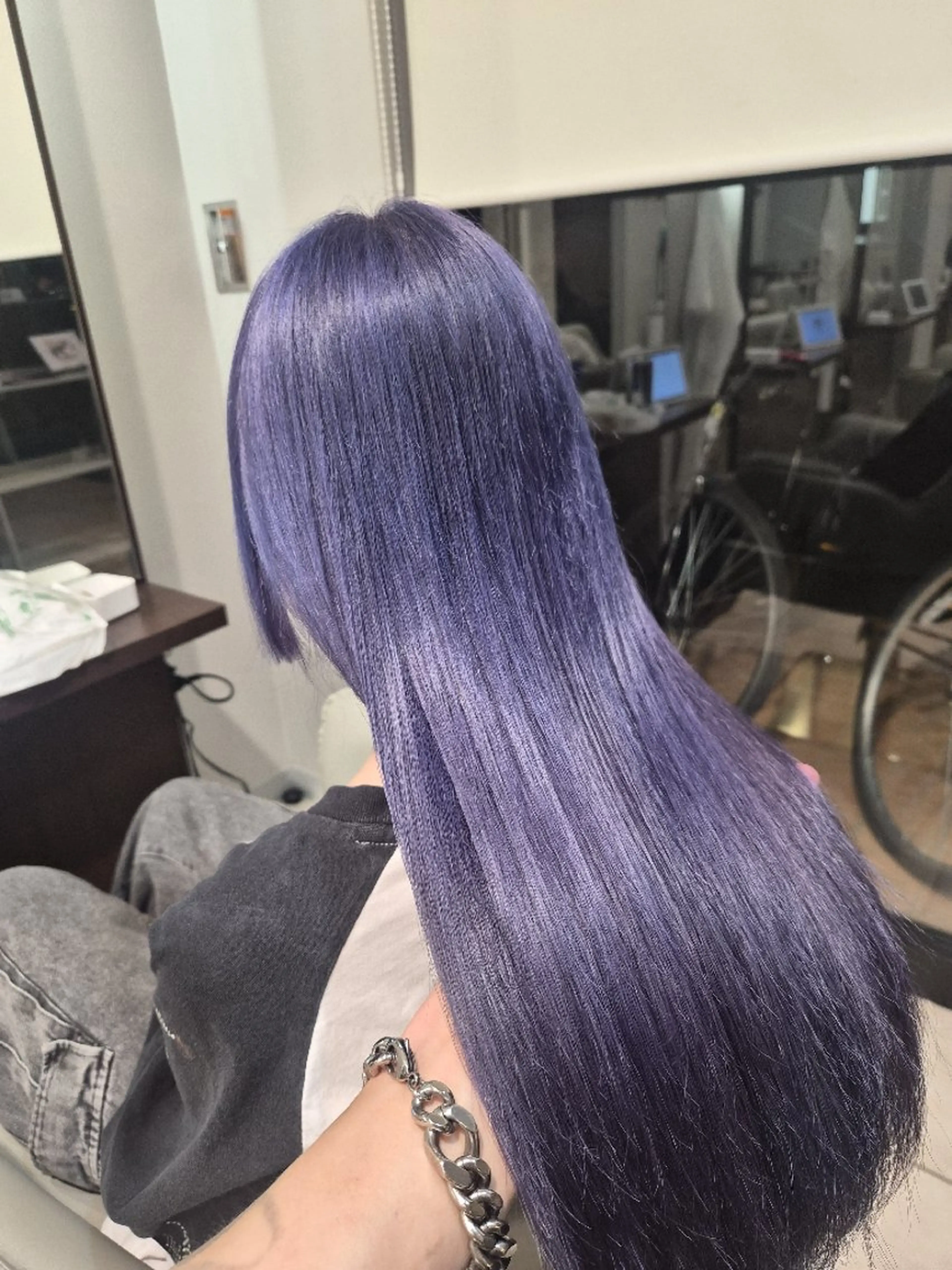 ロング カラー ヘアカラー Miyavi/カラー ショートボブのヘアスタイル